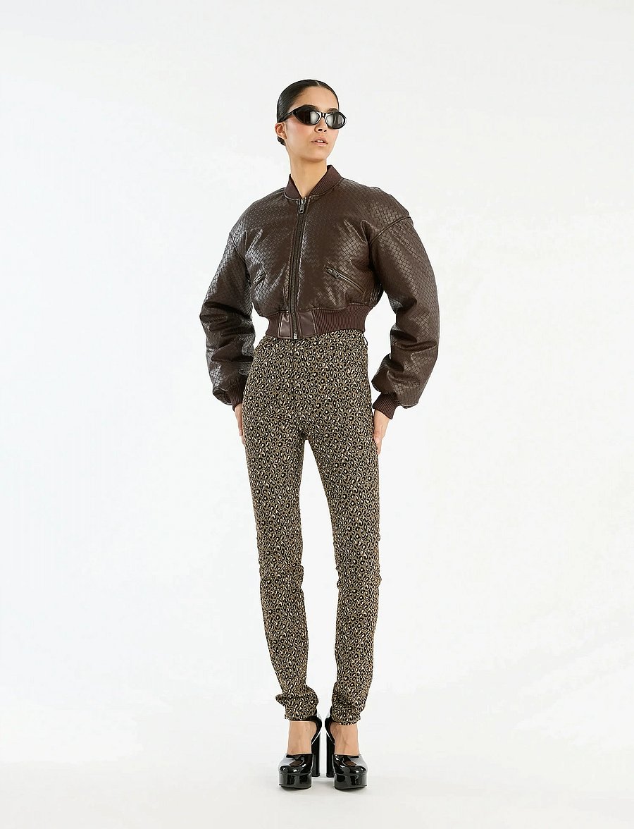 ROTATE - CROPPED PUFFER JACKET - vestes legères - chicory coffee - 0
