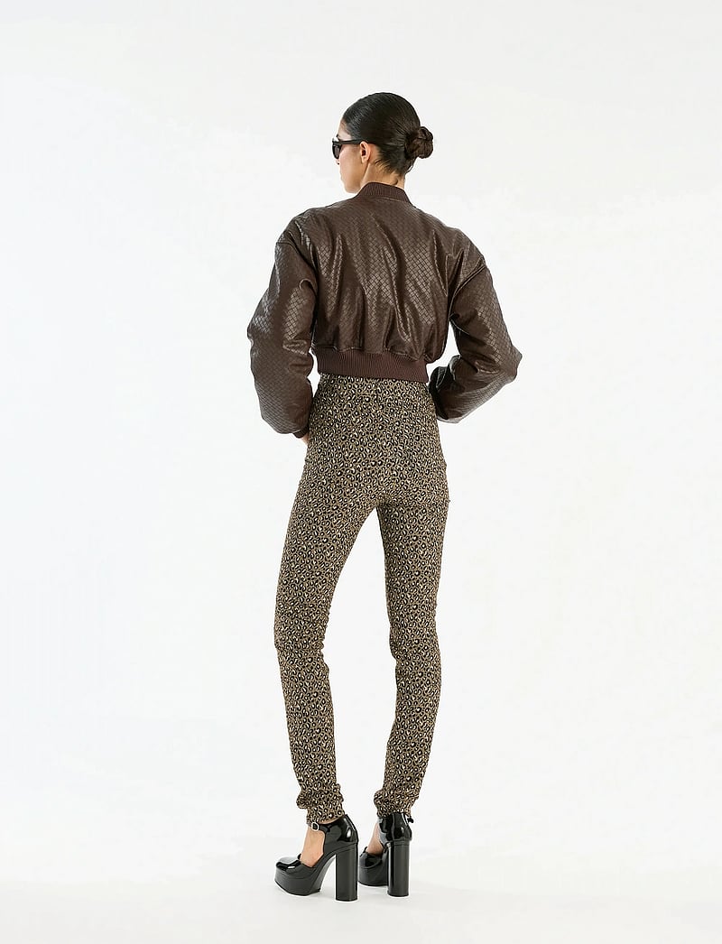 ROTATE Birger Christensen - CROPPED PUFFER JACKET - Õhukesed jakid - chicory coffee - 3