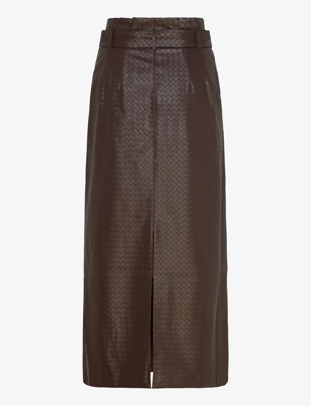 ROTATE Birger Christensen - MIDI PAPER WAIST SKIRT - pleated skirts - chicory coffee - 2