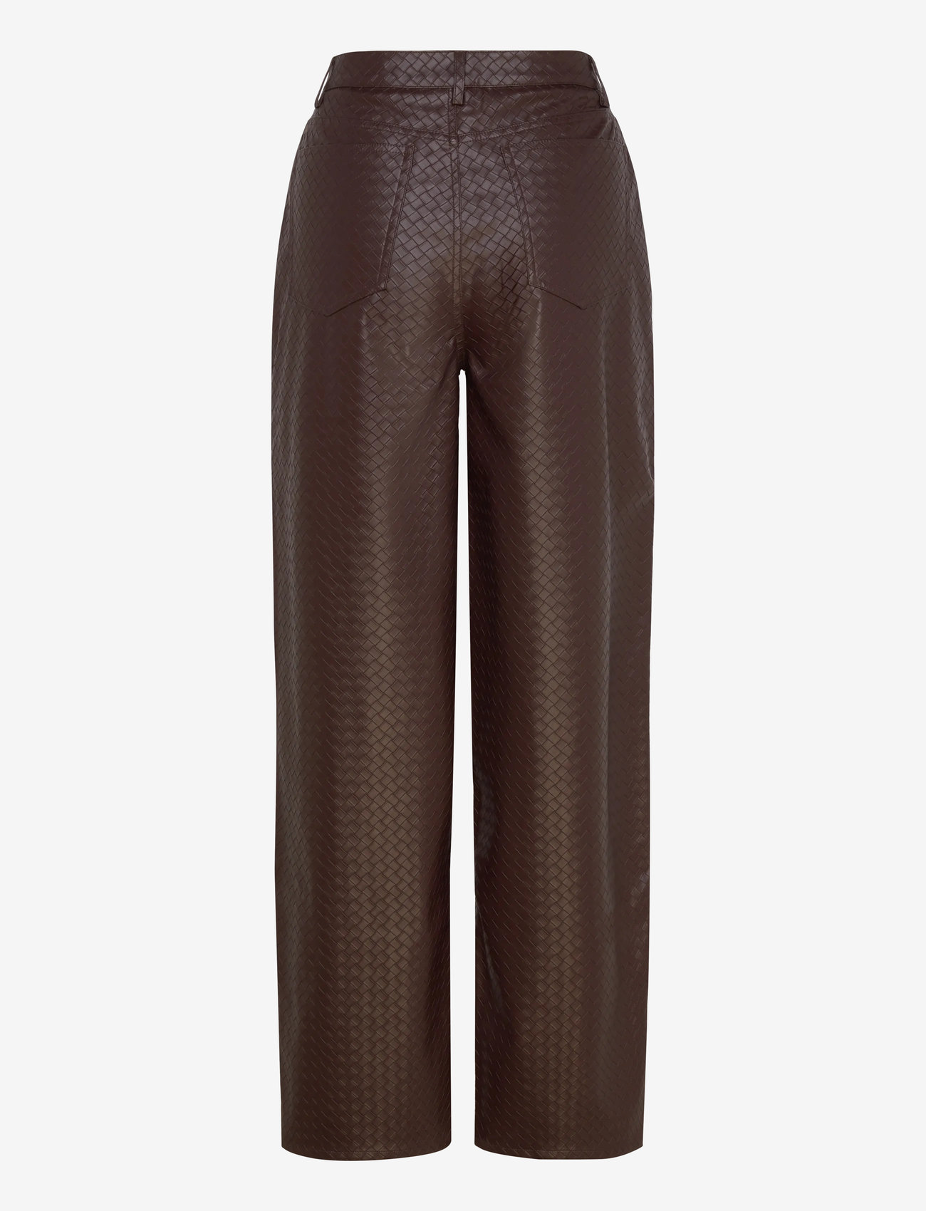 ROTATE Birger Christensen - WIDE LEG 5 POCKET PANTS - nahkpüksid - chicory coffee - 2