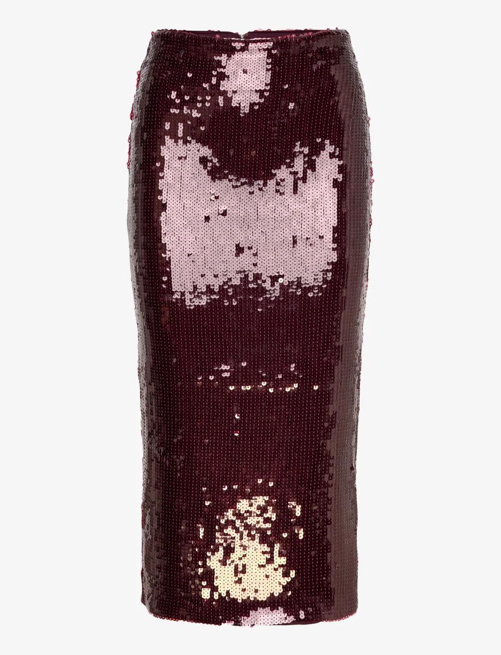 ROTATE Birger Christensen - SEQUINS PENCIL SKIRT - paljettkjolar - zinfandel - 0