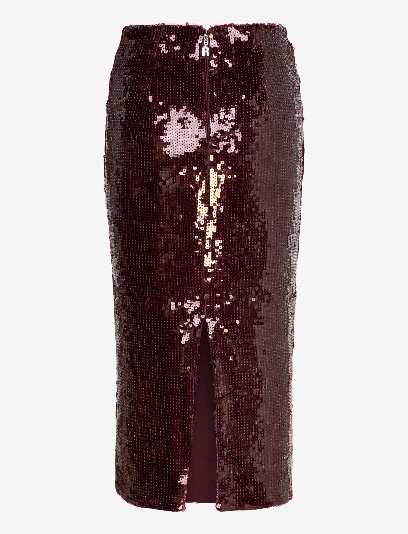 ROTATE Birger Christensen - SEQUINS PENCIL SKIRT - zinfandel - 1