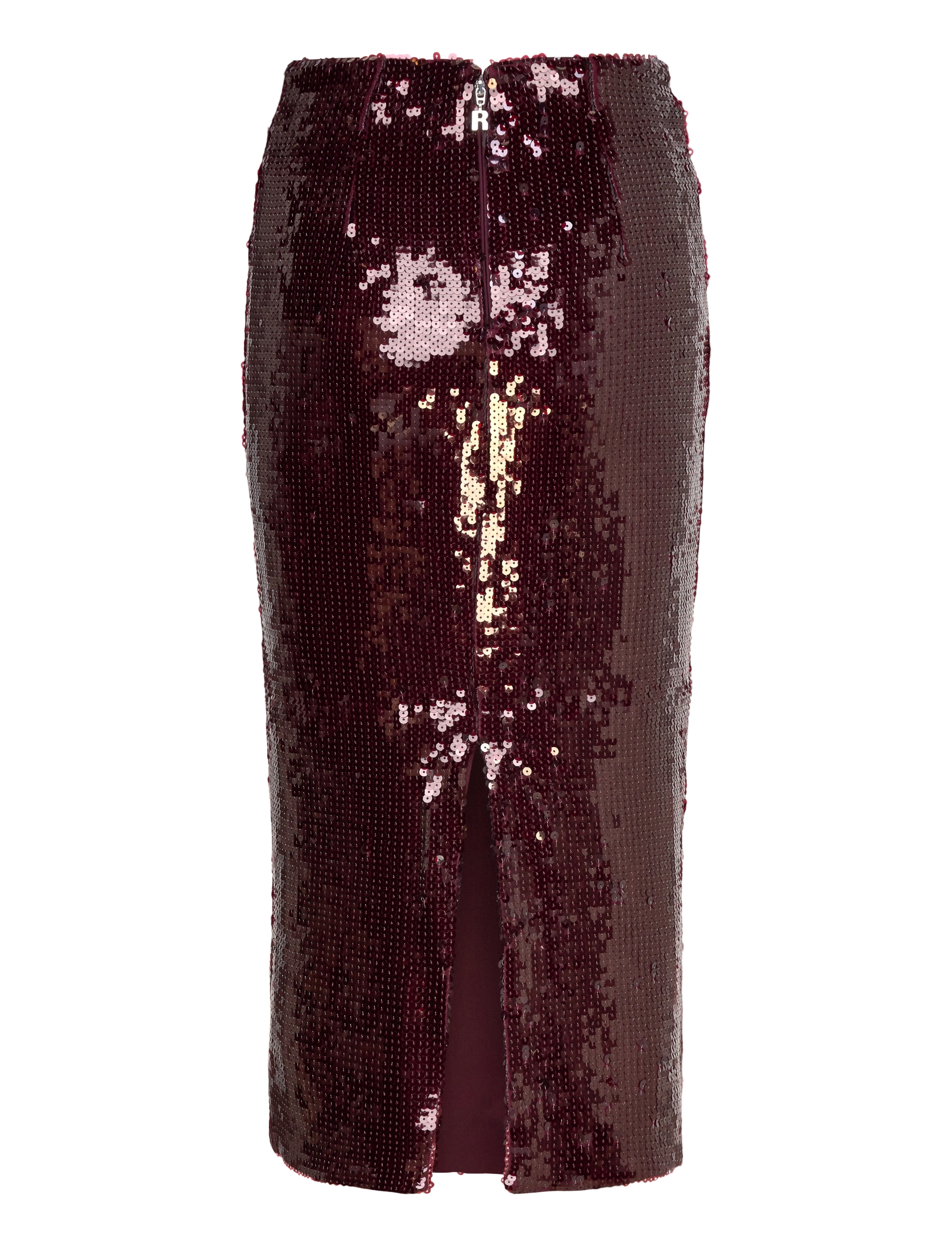 ROTATE - SEQUINS PENCIL SKIRT - zinfandel - 1