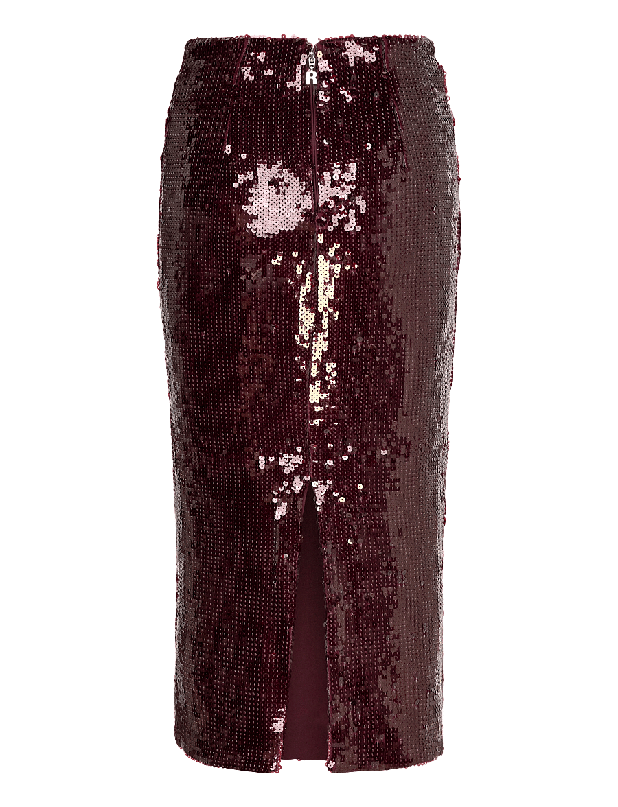 ROTATE - SEQUINS PENCIL SKIRT - zinfandel - 1