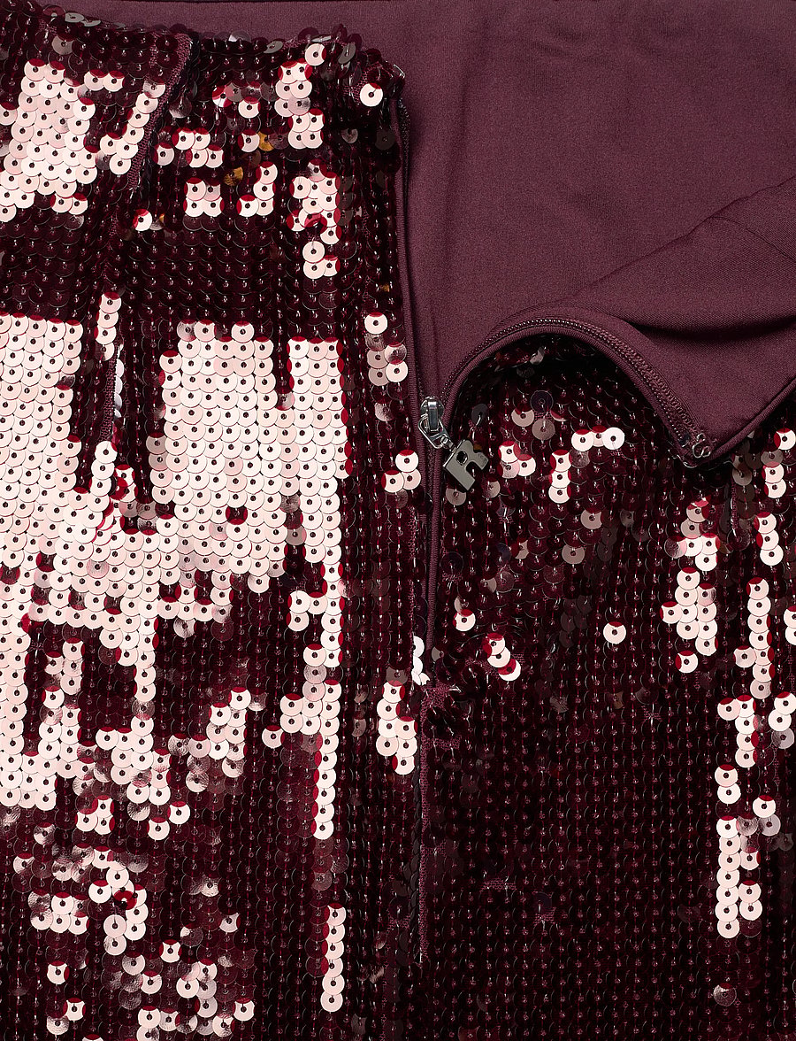 ROTATE - SEQUINS PENCIL SKIRT - zinfandel - 2