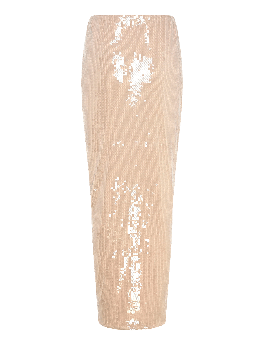 ROTATE - SEQUINS KNOT SKIRT - maxi röcke - nougat - 2
