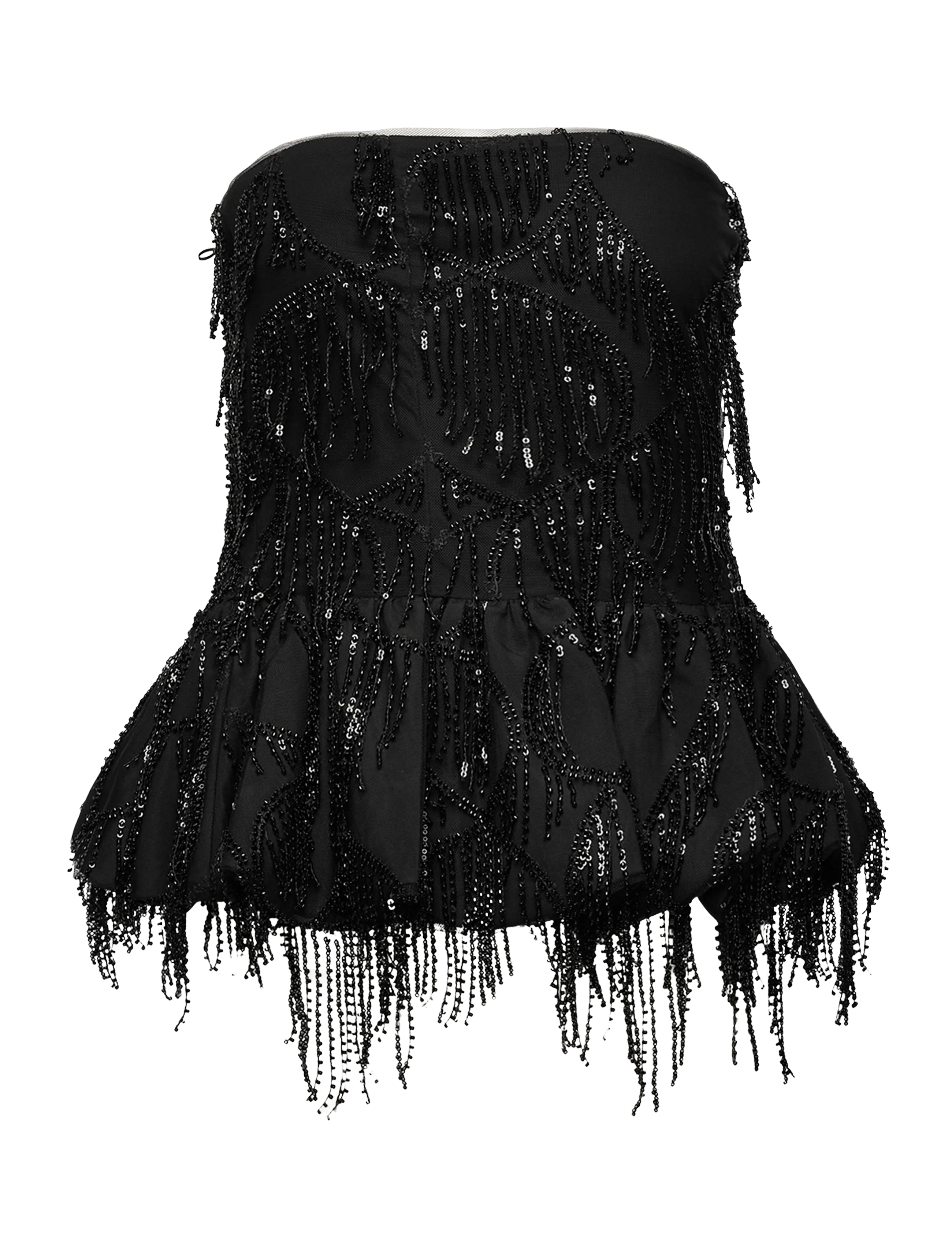 ROTATE Sequins Bubble Oberteil Schwarz - 36 - Damen
