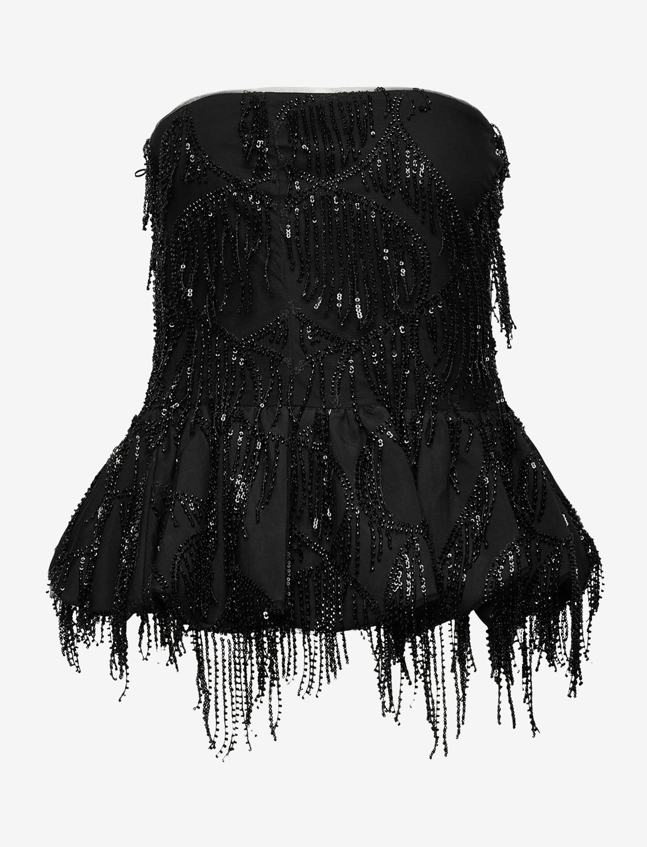 ROTATE Birger Christensen - SEQUINS BUBBLE TOP - speciella tillfällen - black - 1