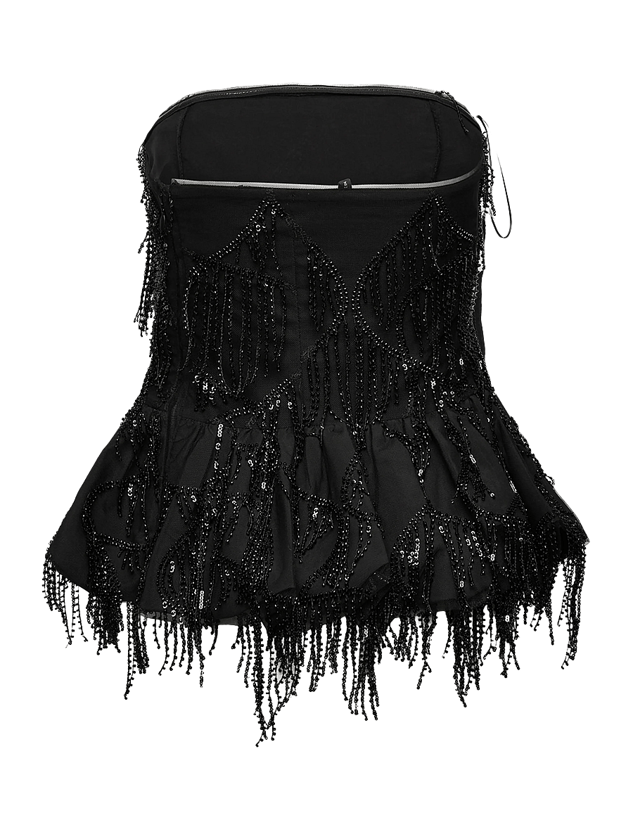 ROTATE - SEQUINS BUBBLE TOP - fyrir sérstaka viðburði - black - 2