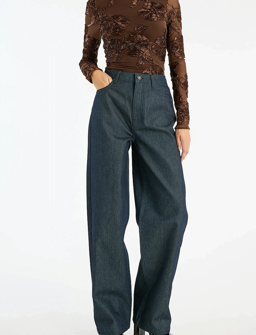 ROTATE - FLOWER MESH LS TOP - chicory coffee - 4