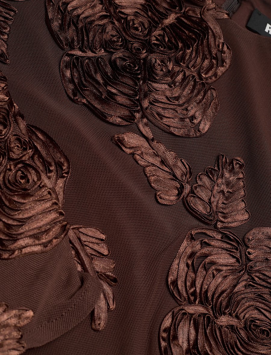 ROTATE - FLOWER MESH LS TOP - chicory coffee - 5