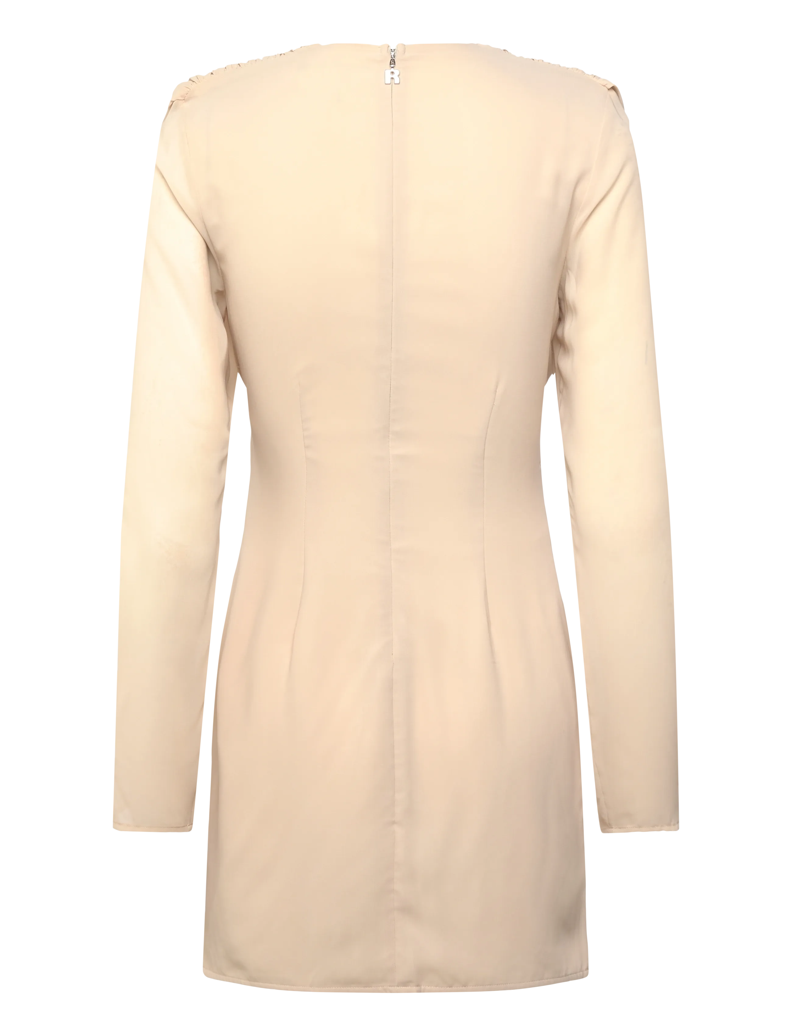 ROTATE - CHIFFON LS MINI DRESS - cocktailkjoler - nougat - 2