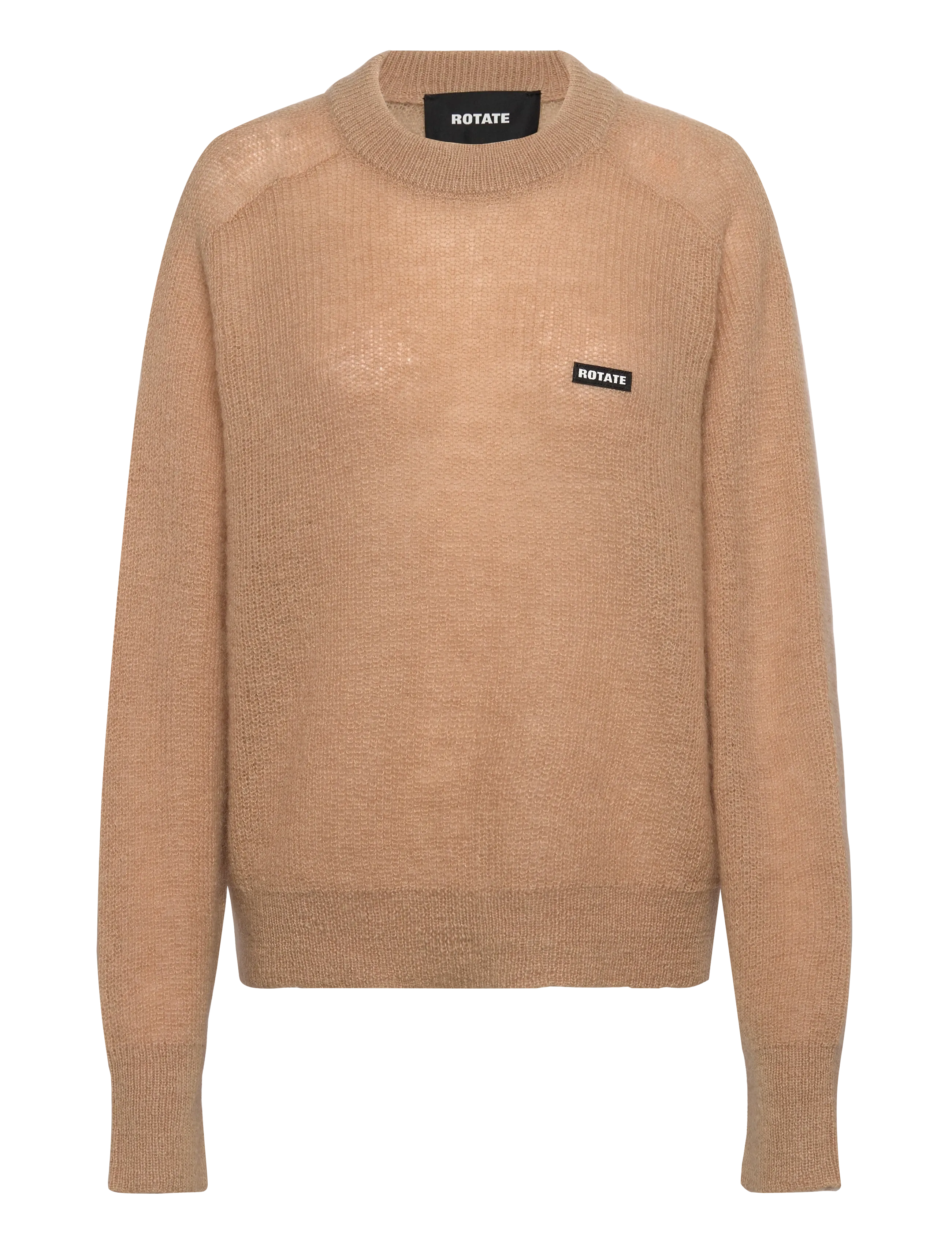 ROTATE - LIGHT KNIT LOGO SWEATER - nougat - 1