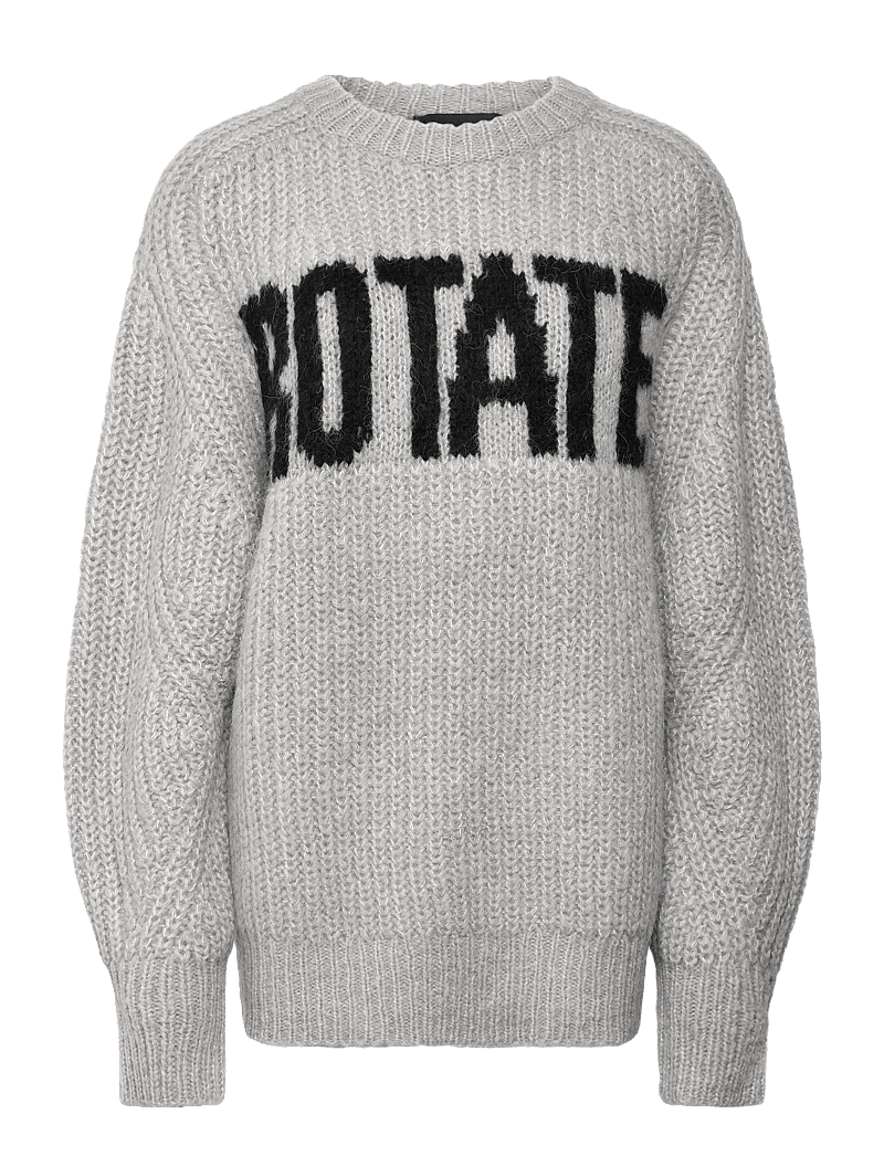 ROTATE - KNITTED LOGO SWEATER - trøjer - alloy (light gray) - 1