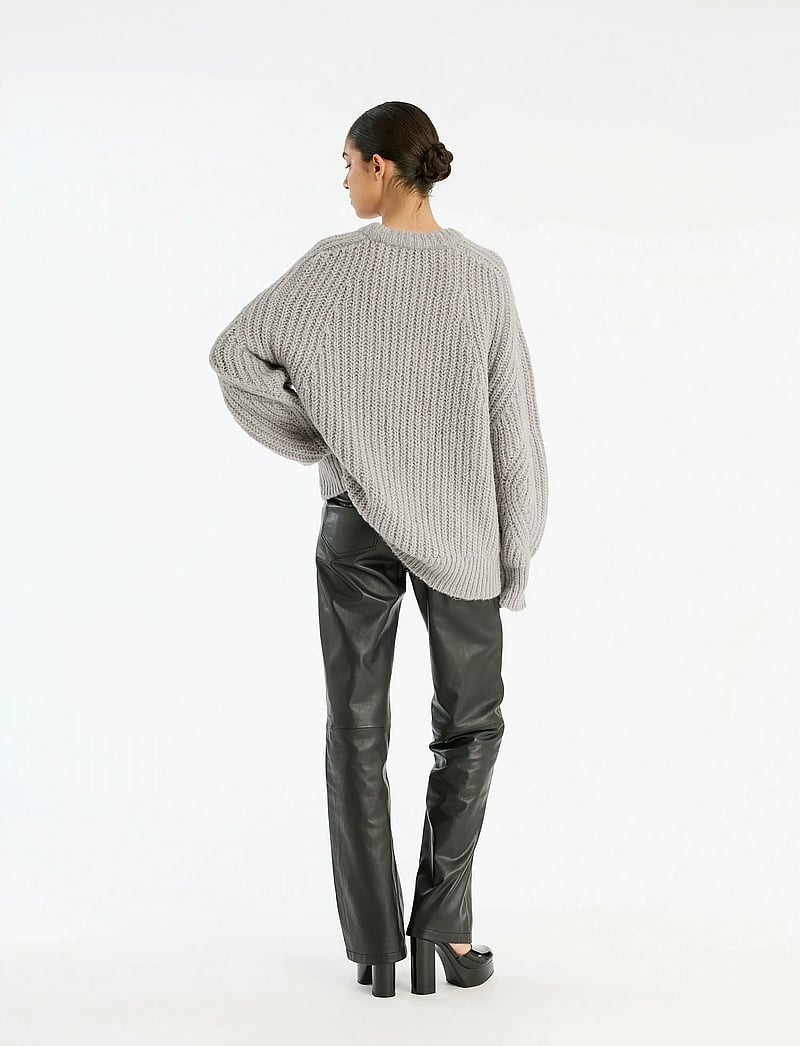 ROTATE - KNITTED LOGO SWEATER - trøjer - alloy (light gray) - 3