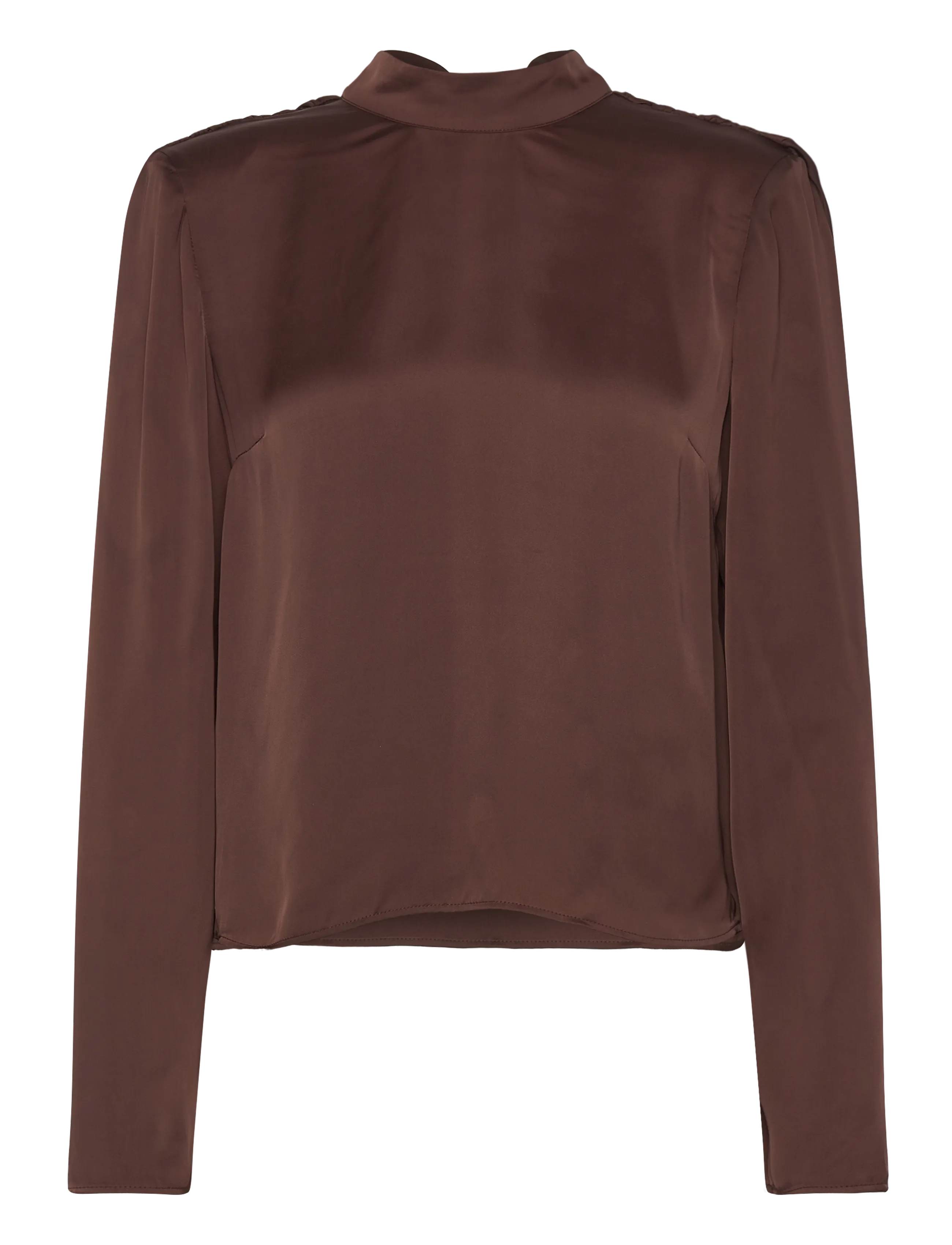 ROTATE Satin Drapy Back Oberteil Braun - 40 - Damen