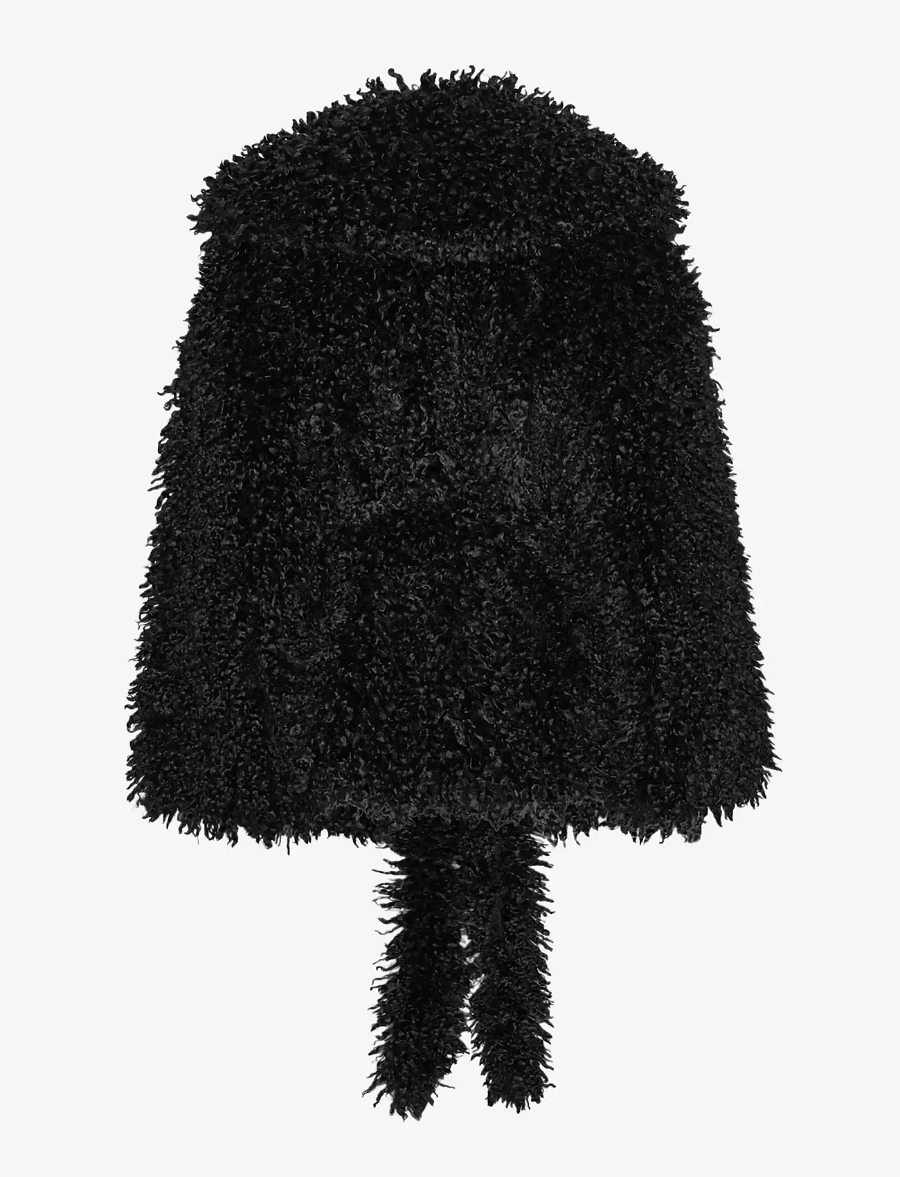 ROTATE Birger Christensen - FAUX FUR BELTED JACKET - fuskpäls - black - 2