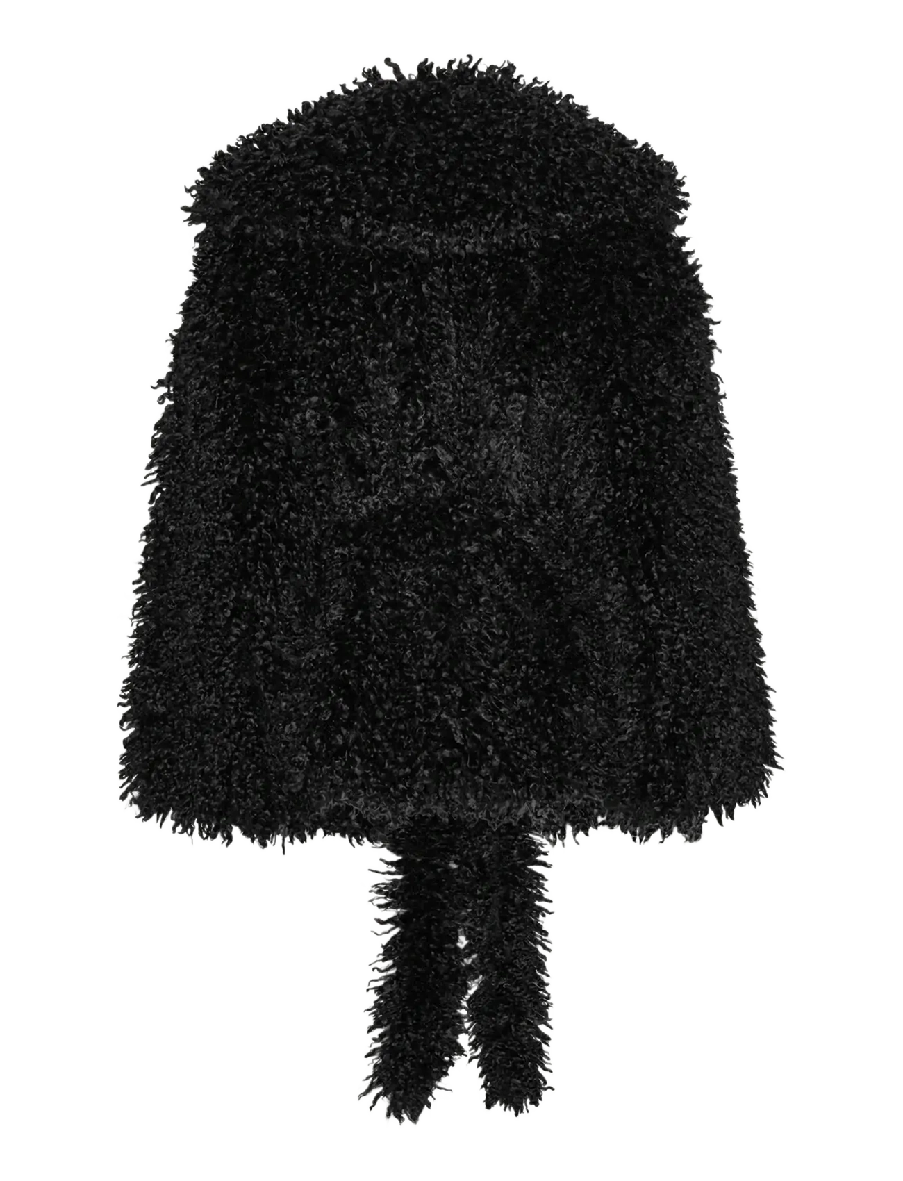 ROTATE - FAUX FUR BELTED JACKET - jakid ja mantlid - black - 2