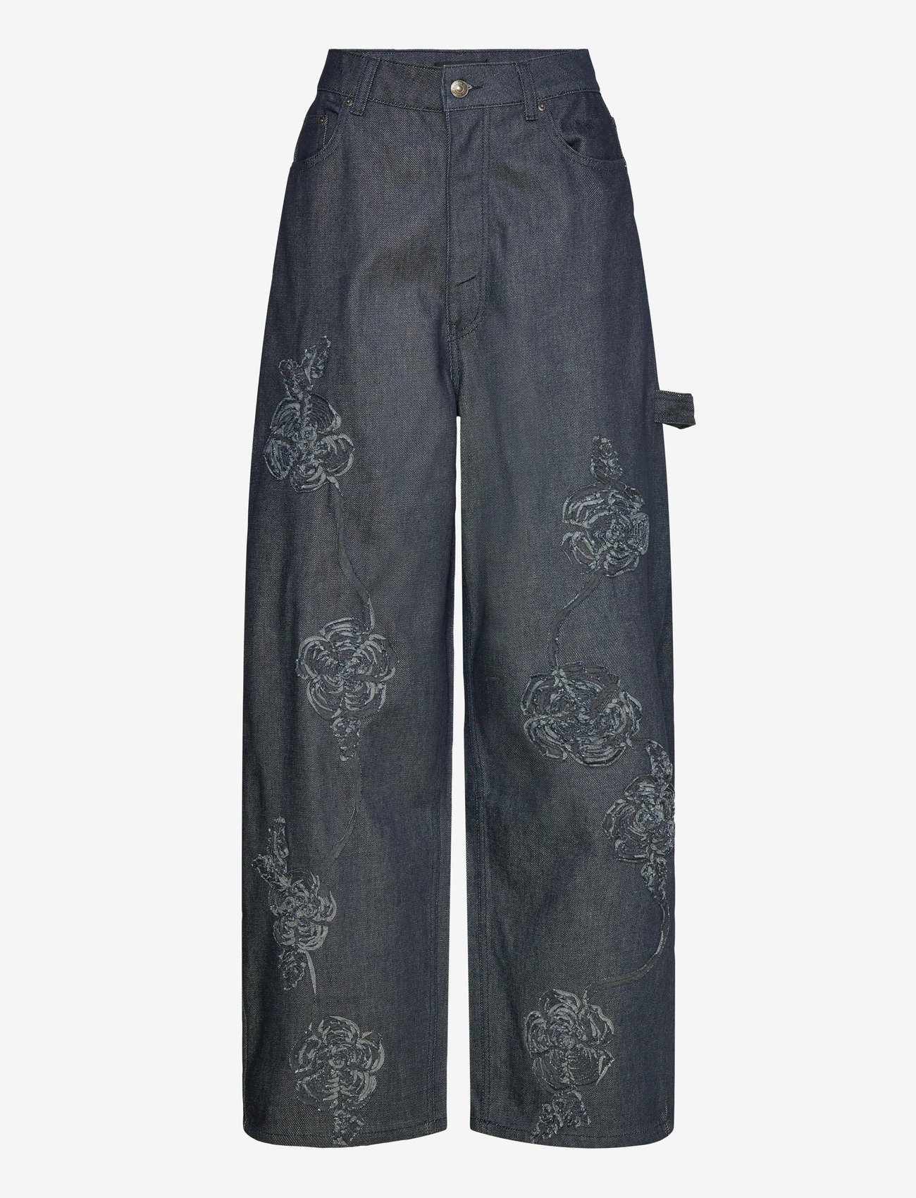 ROTATE Birger Christensen - DENIM BOYFRIEND JEANS - boyfriend jeans - dark blue denim - 1