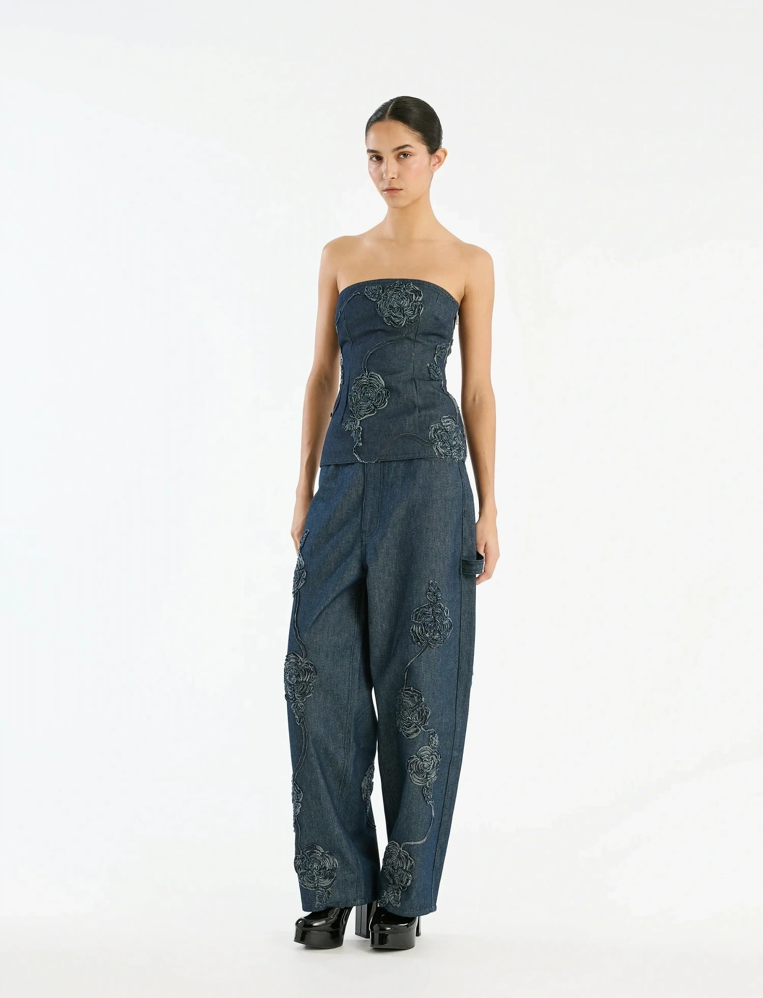 ROTATE Denim Boyfriend Jeans, 29, Navy, Jeans > Boyfriend-Jeans, Dame