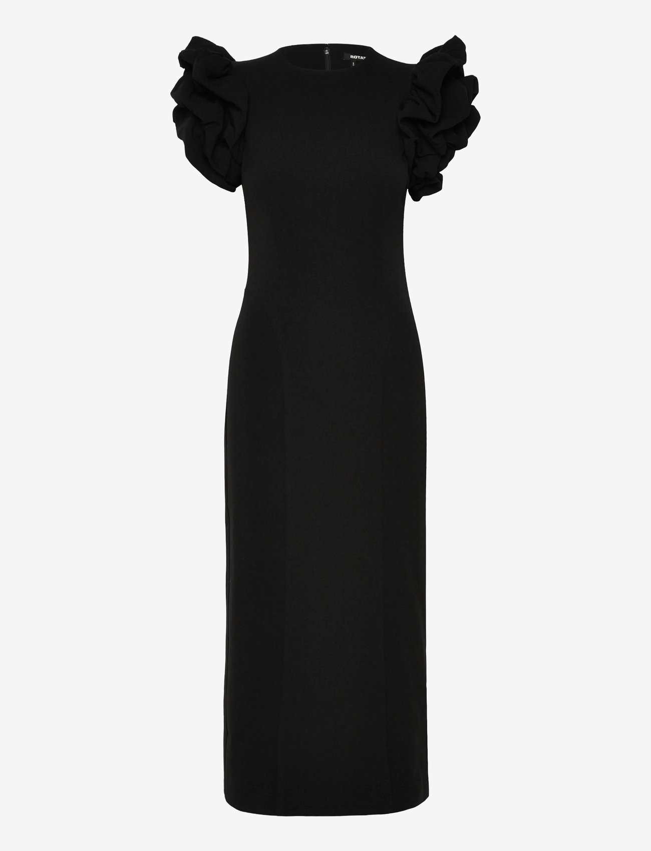 ROTATE Birger Christensen - CREPE PUFFY MIDI DRESS - aftonklänningar - black - 1