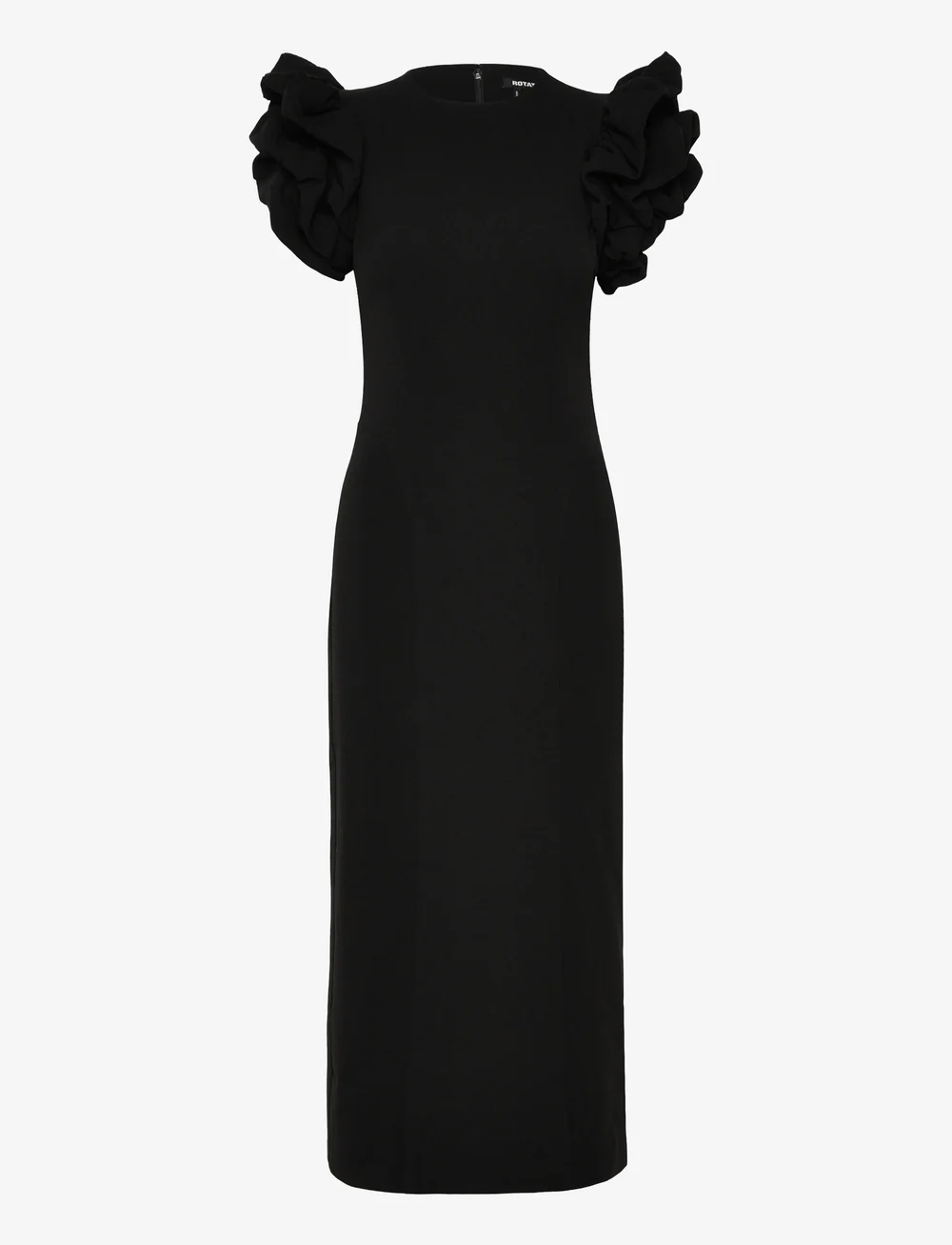 ROTATE Birger Christensen - CREPE PUFFY MIDI DRESS - cocktail dresses - black - 1