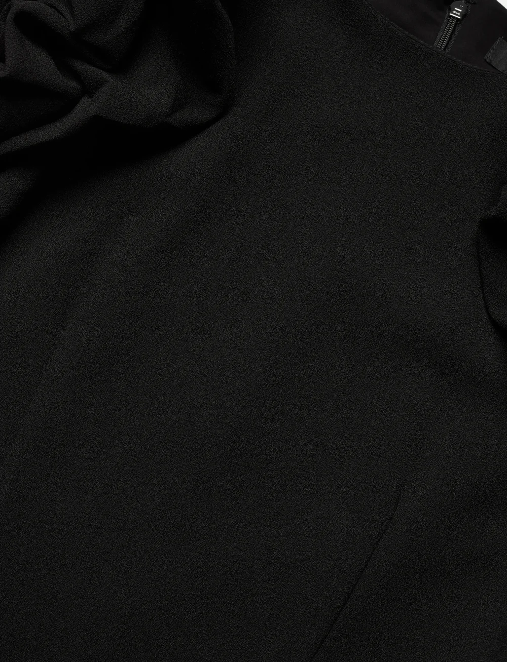 ROTATE Birger Christensen - CREPE PUFFY MIDI DRESS - cocktail dresses - black - 5