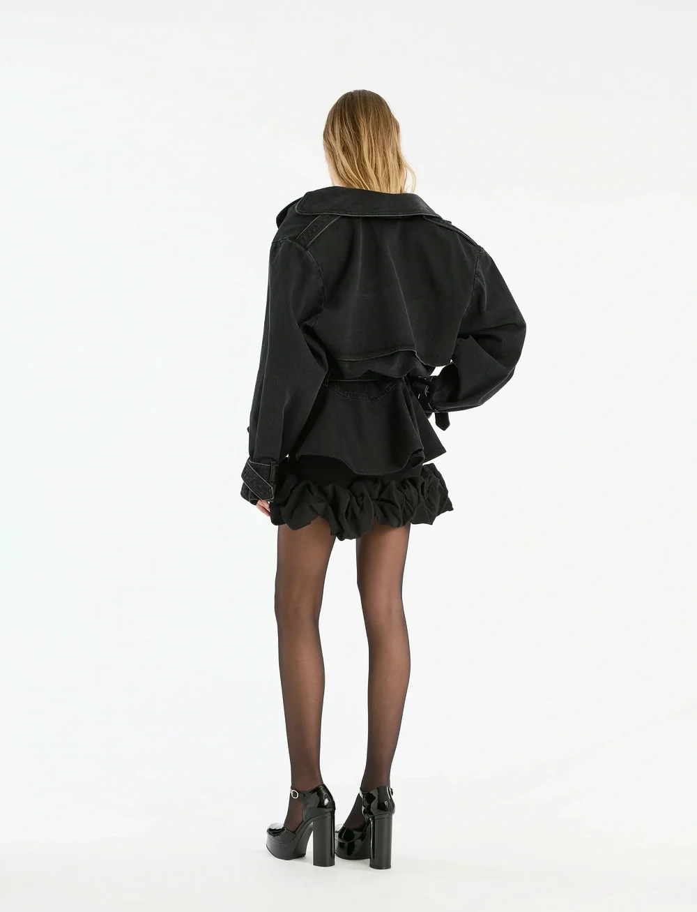 ROTATE Birger Christensen - CREPE MINI SKIRT - kurze röcke - black - 3