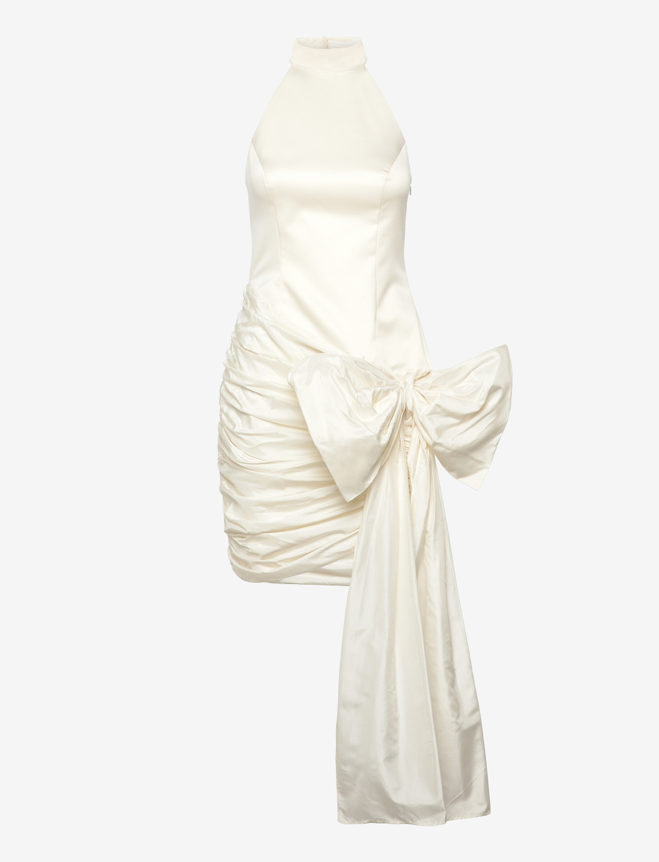 ROTATE Birger Christensen - SATIN BOW DRESS - cocktailkjoler - egret - 0