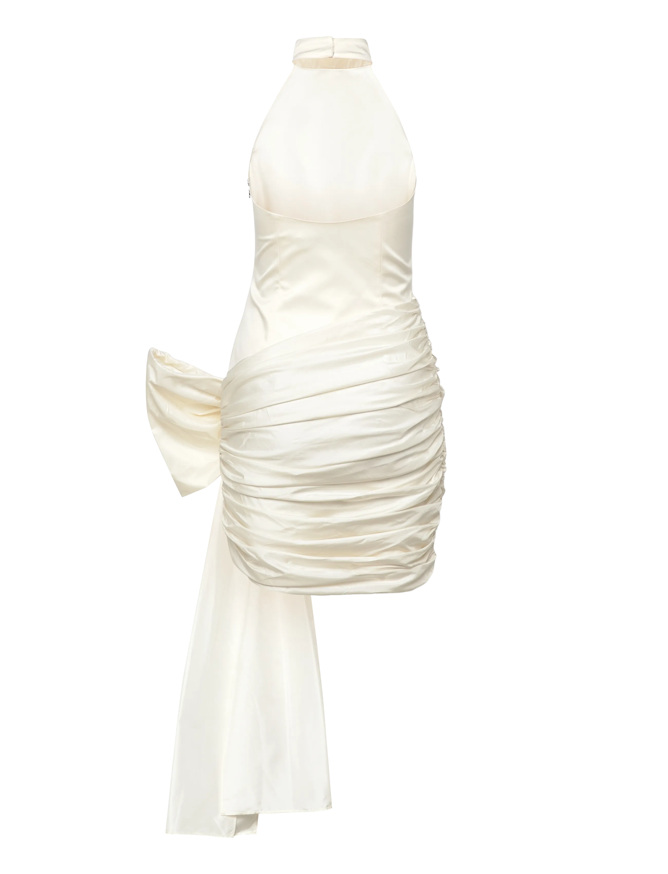 ROTATE - SATIN BOW DRESS - kokteilikleidid - egret - 1