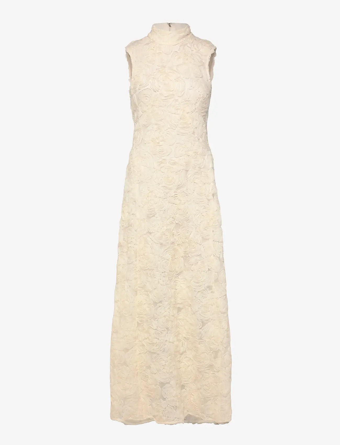 ROTATE - FLOWER MESH MAXI DRESS - egret - 1