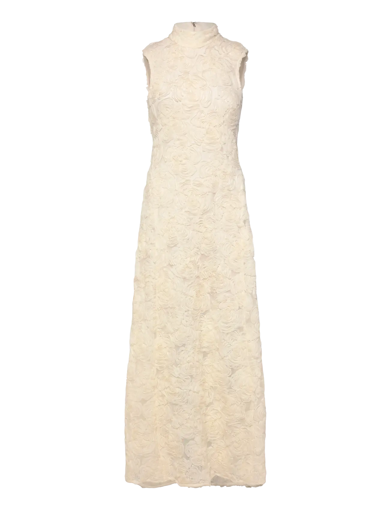 ROTATE - FLOWER MESH MAXI DRESS - særlige begivenheder - egret - 1
