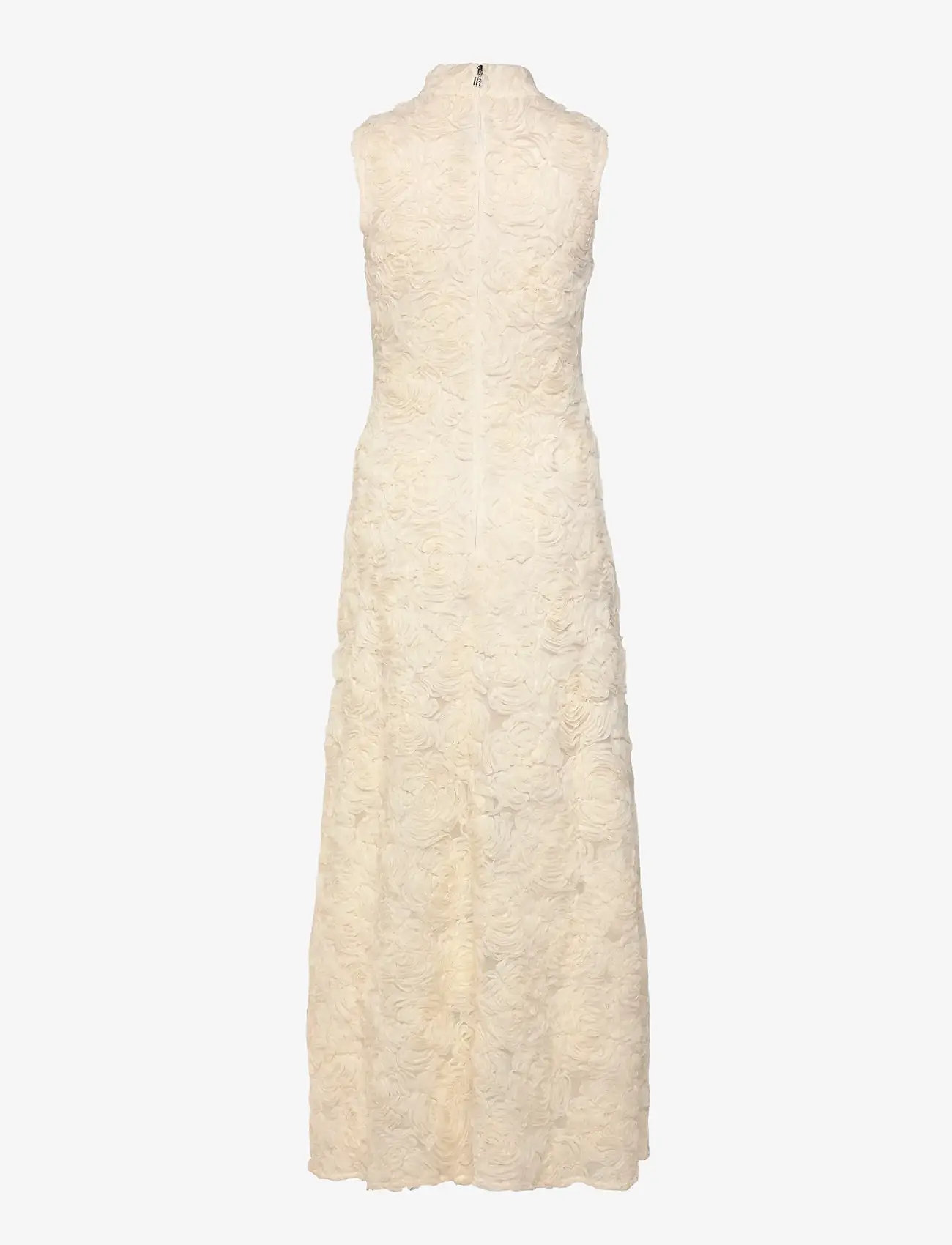 ROTATE - FLOWER MESH MAXI DRESS - egret - 2