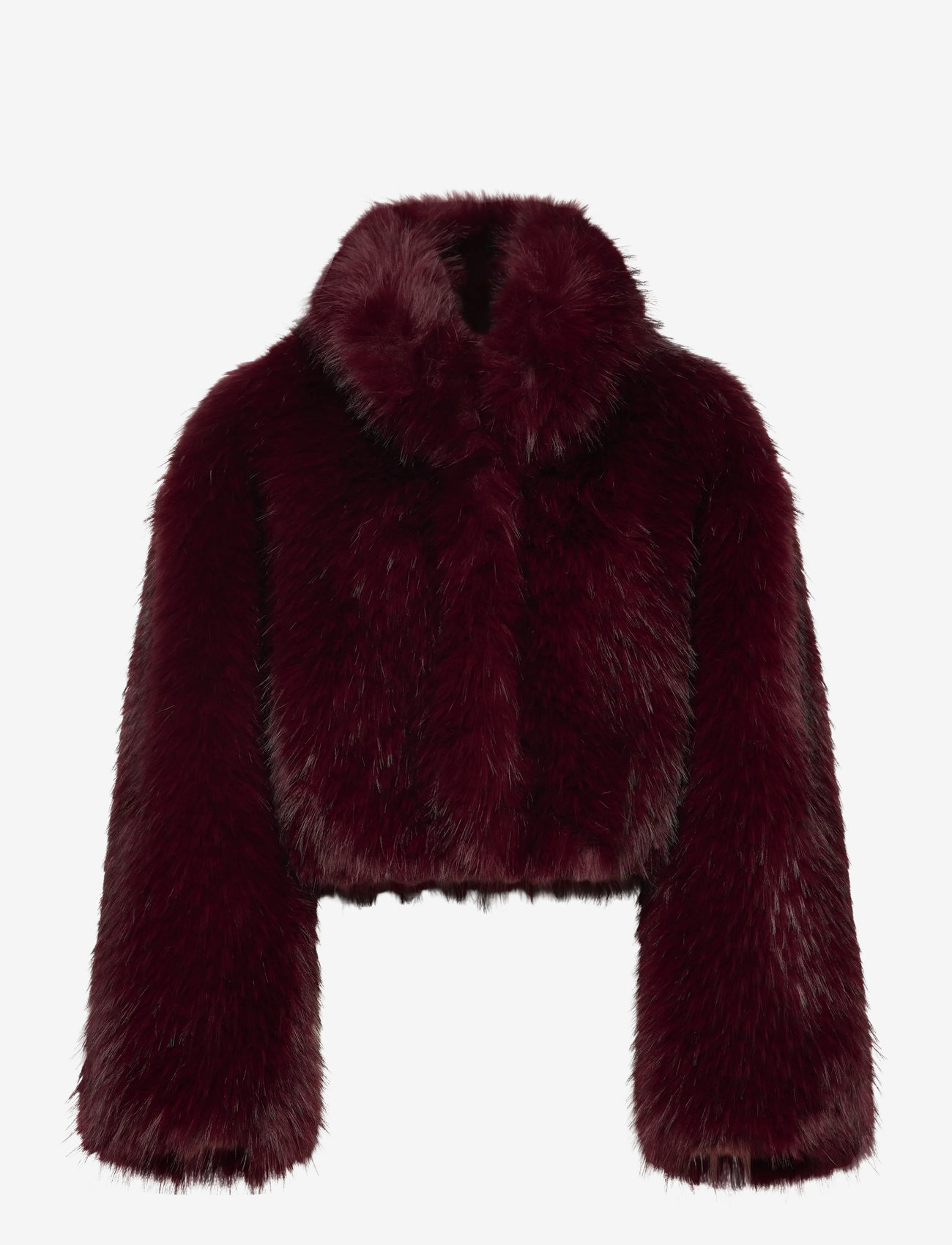 ROTATE Birger Christensen - FAUX FUR CROP JACKET - fuskpäls - zinfandel - 1