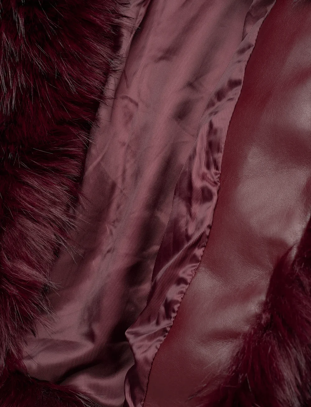 ROTATE Birger Christensen - FAUX FUR CROP JACKET - fake fur - zinfandel - 5