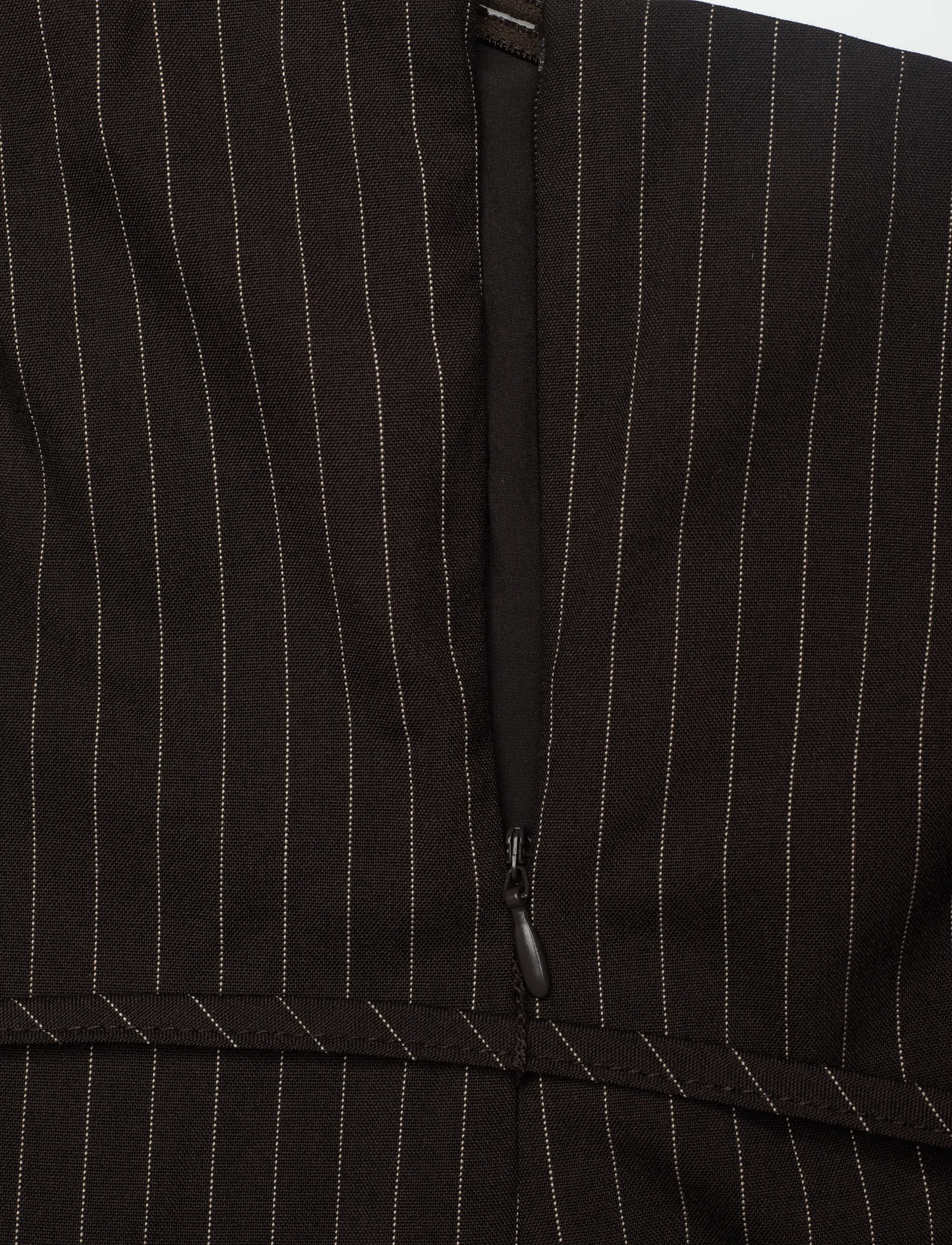 ROTATE - PINSTRIPE BELTED LONG TOP - sukienka koktajlowa - chicory coffee comb. - 5