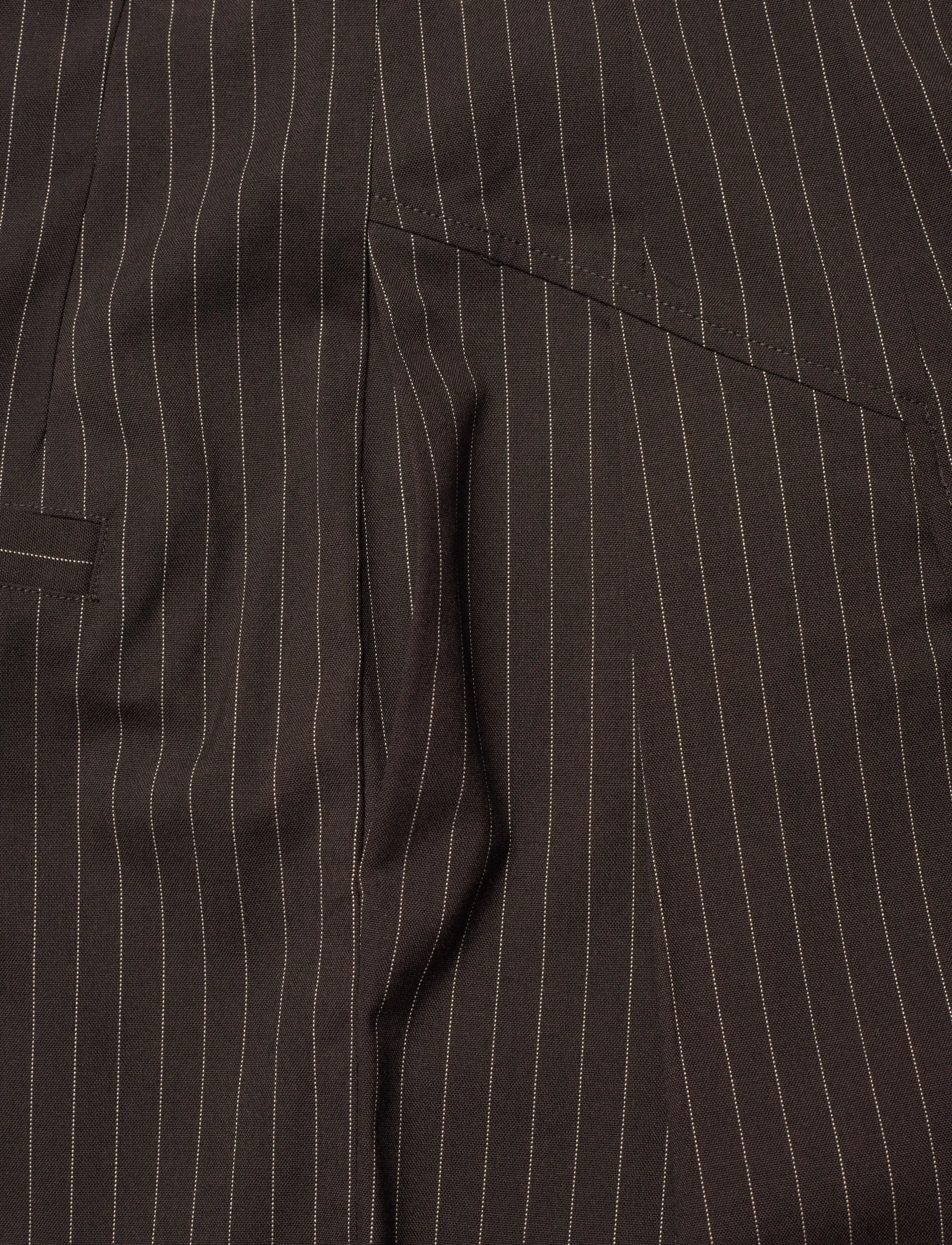 ROTATE - PINSTRIPE WIDE LEG PANTS - bukser med brede ben - chicory coffee comb. - 5