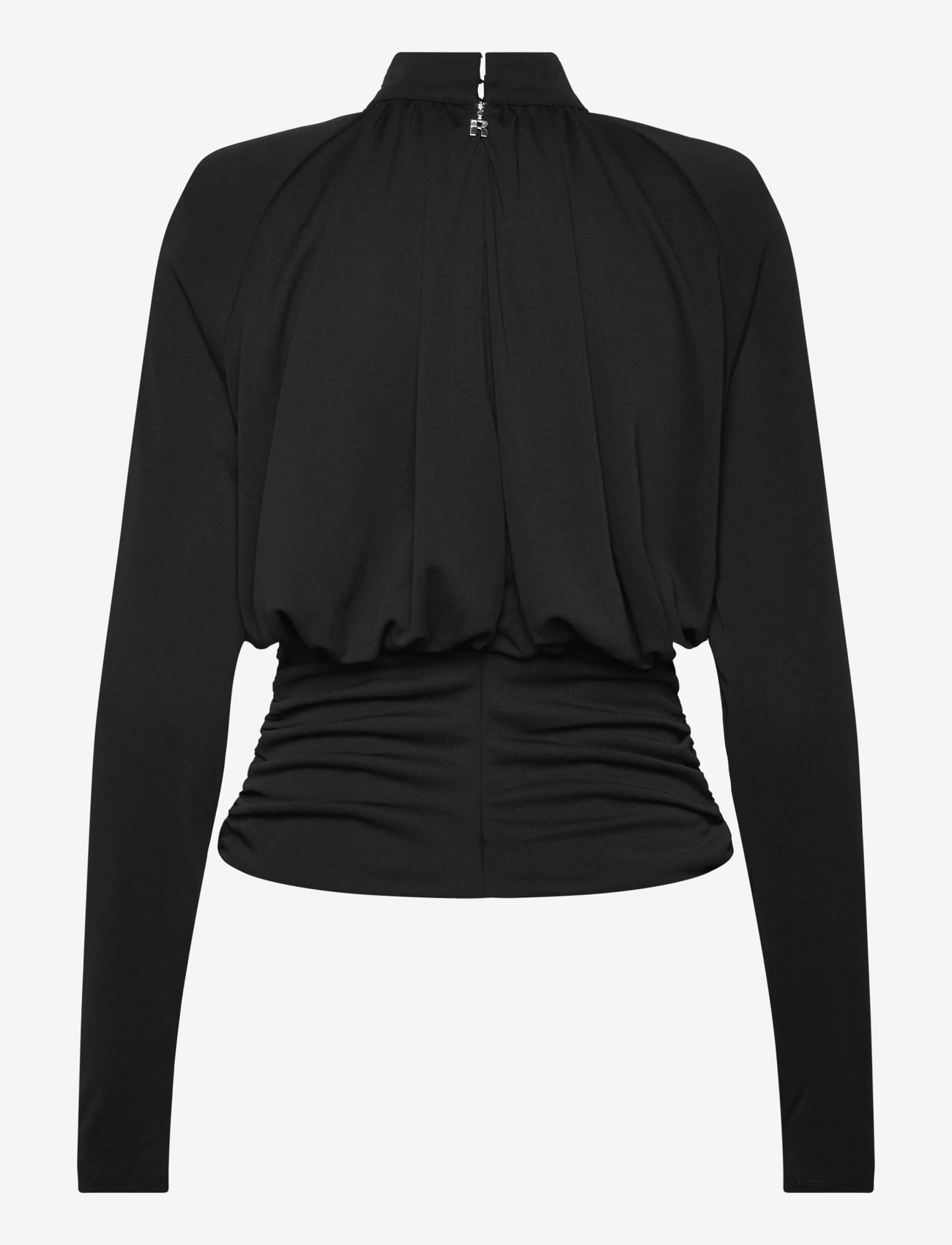 ROTATE Birger Christensen - RUCHED LS TOP - langærmede bluser - black - 2
