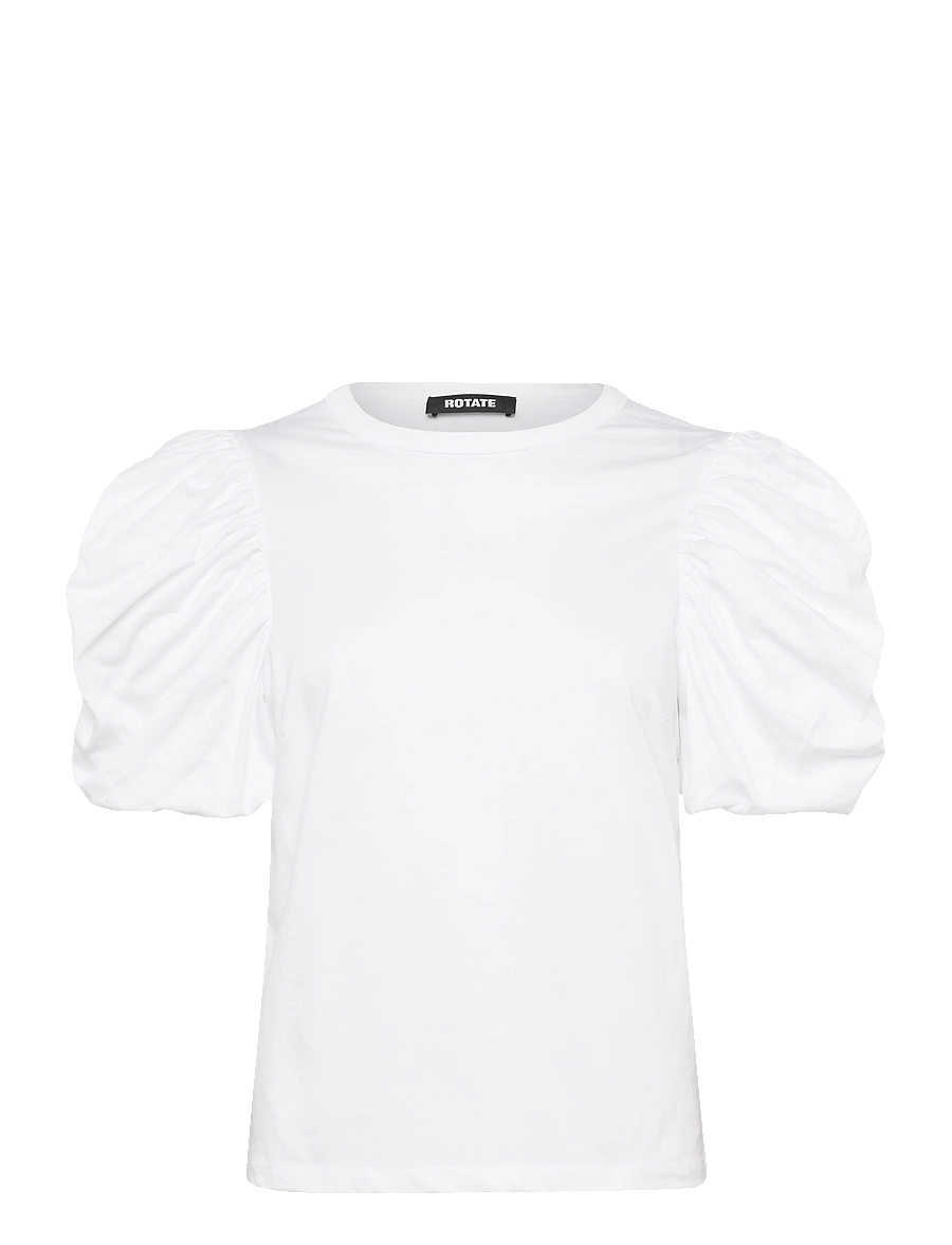 ROTATE - PUFF SLEEVE T-SHIRT - t-shirts - bright white - 1