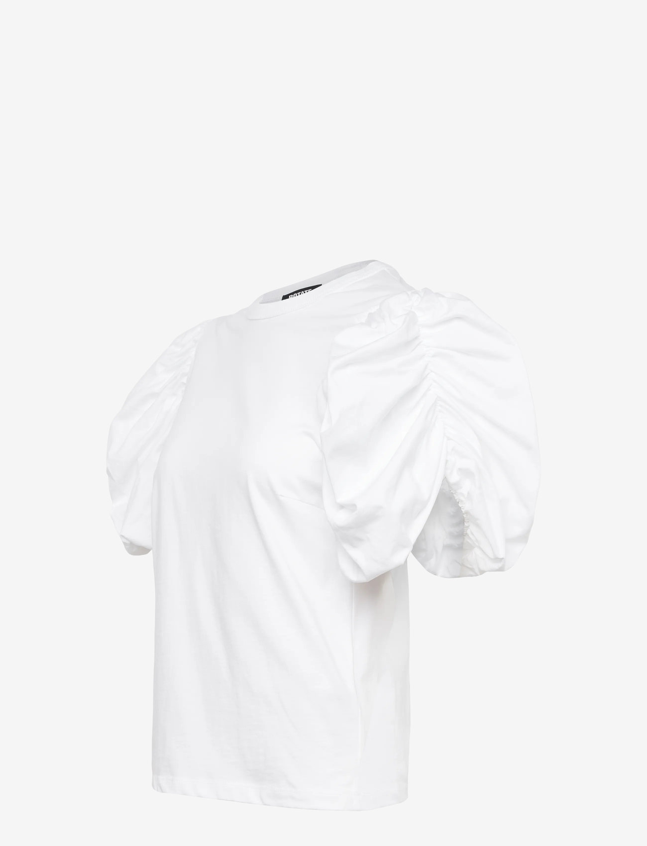 ROTATE Birger Christensen - PUFF SLEEVE T-SHIRT - t-shirts - bright white - 3