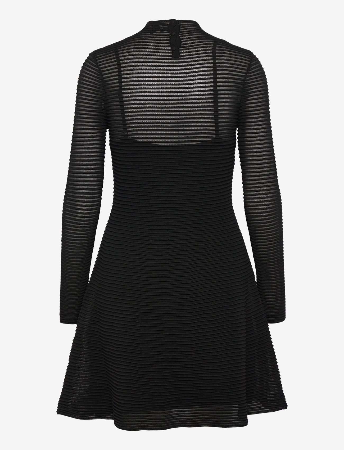 ROTATE Birger Christensen - KNITTED FLARED MINI DRESS - festklänningar - black - 2