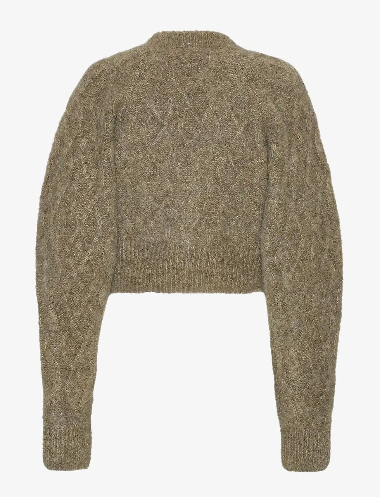 ROTATE Birger Christensen - Fluffy Knit Cardigan - koftor - pine bark - 2