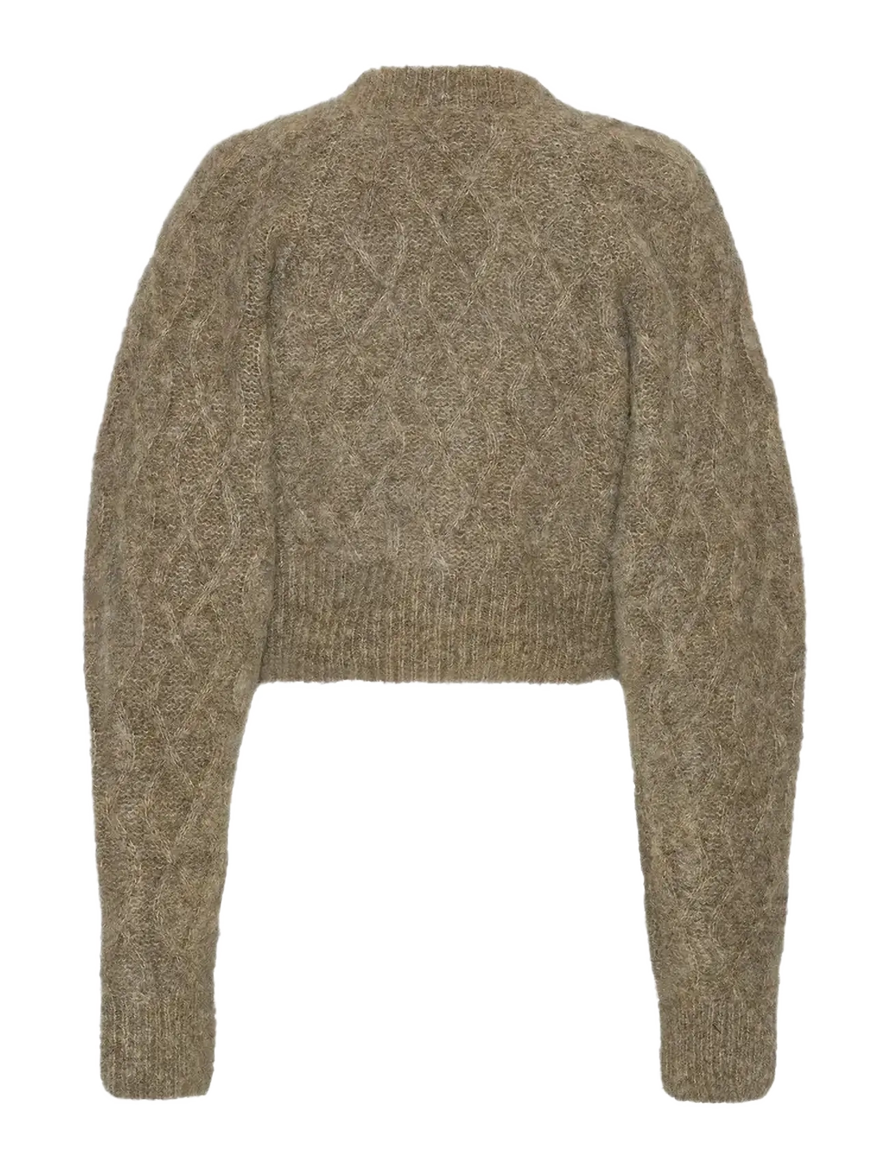 ROTATE - Fluffy Knit Cardigan - cardigans - pine bark - 2