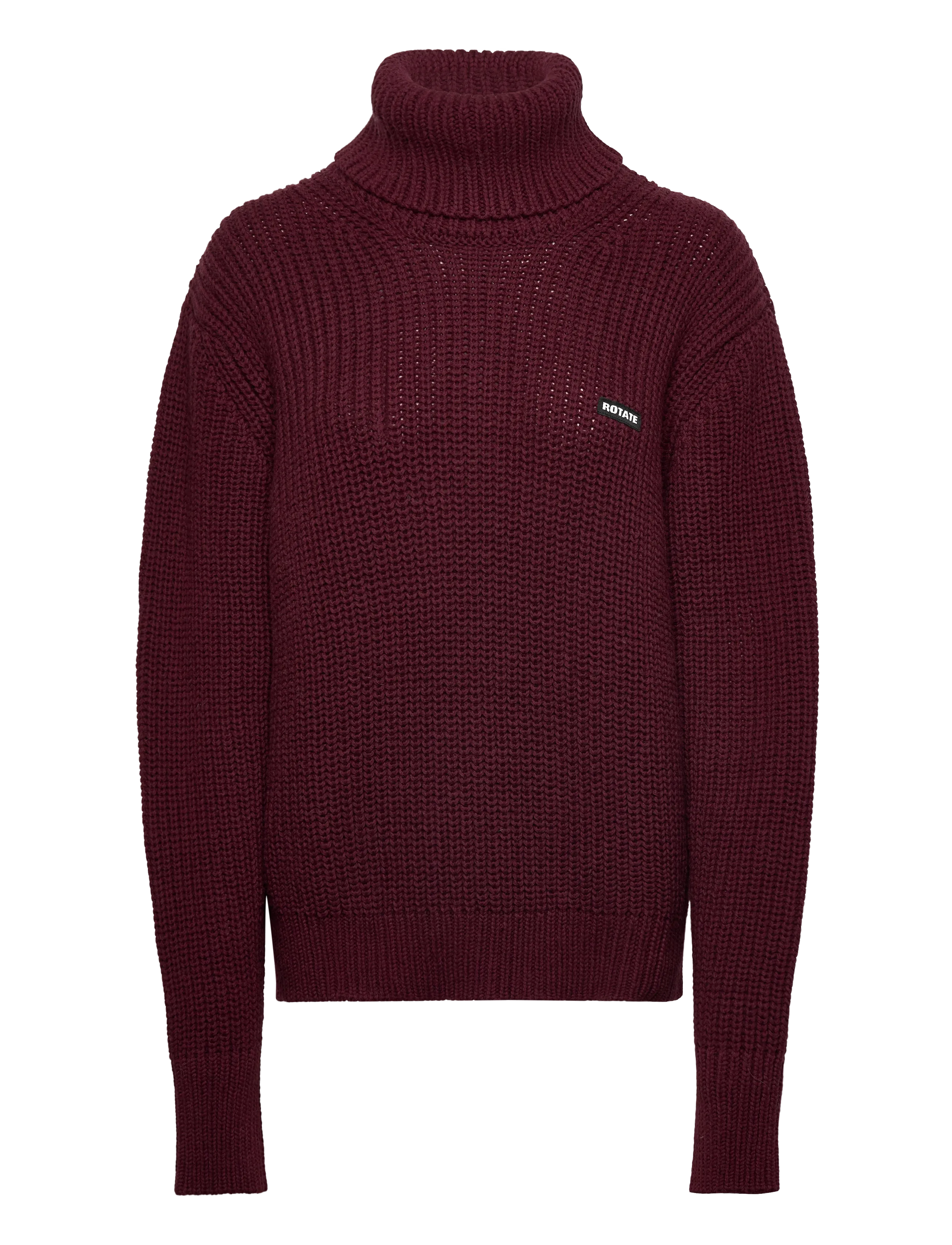 ROTATE KNIT TURTLENECK JUMPER - Transitional Layering - ZINFANDEL / burgundy