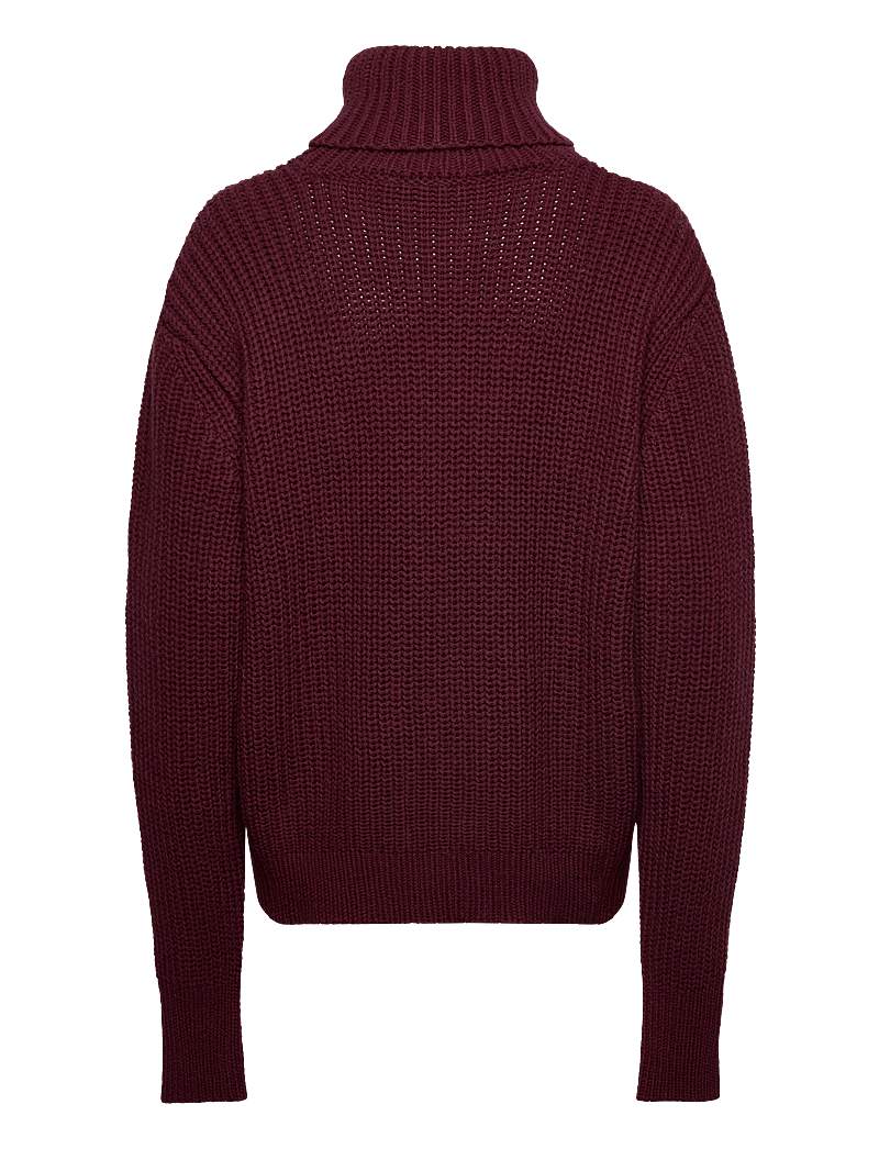 ROTATE Birger Christensen - KNIT TURTLENECK JUMPER - turtlenecks - zinfandel - 2