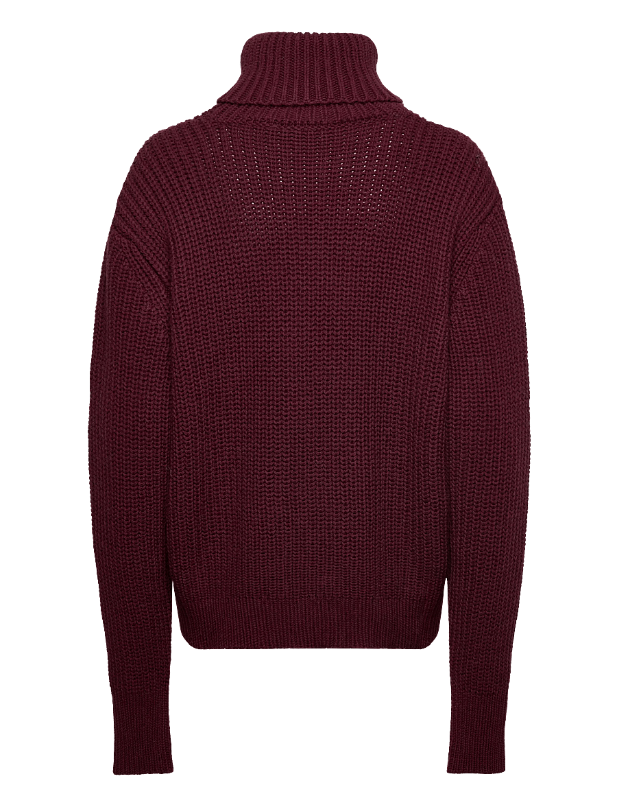 ROTATE - KNIT TURTLENECK JUMPER - turtlenecks - zinfandel - 2