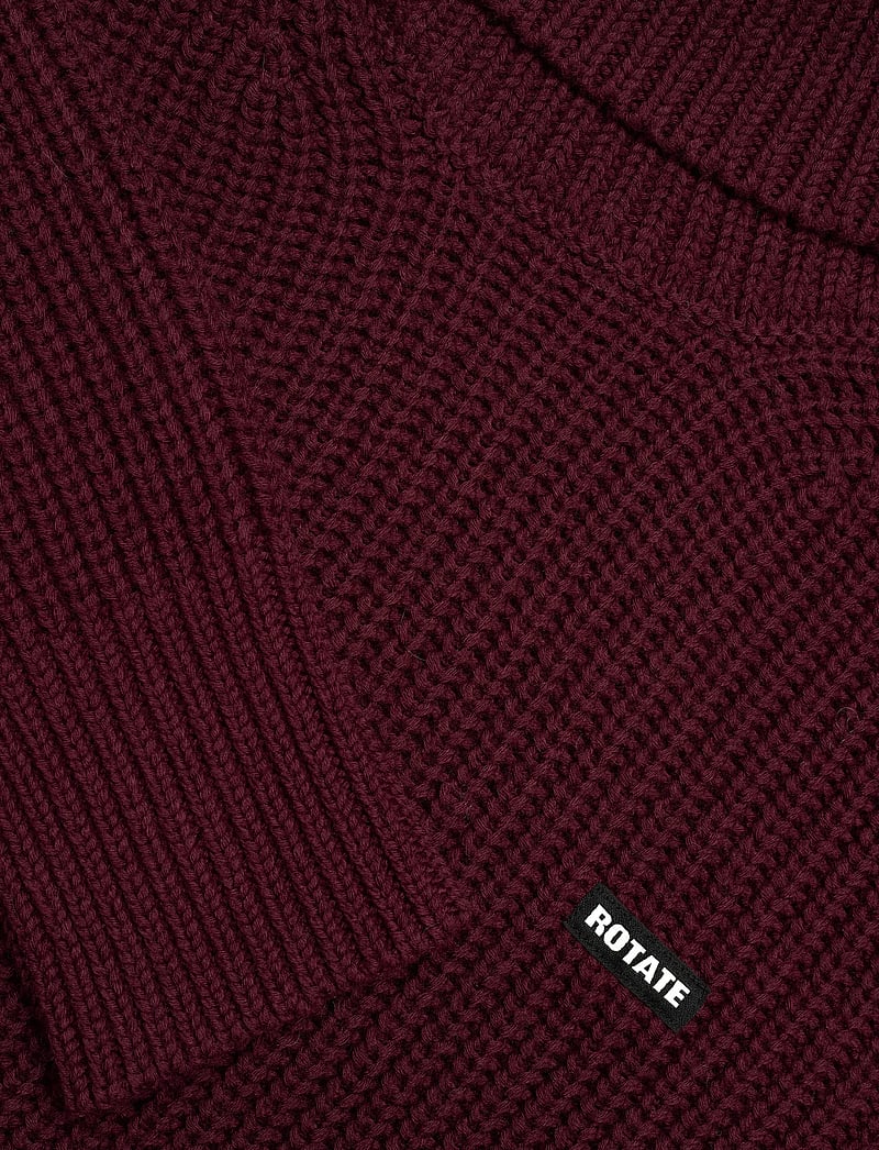 ROTATE Birger Christensen - KNIT TURTLENECK JUMPER - turtlenecks - zinfandel - 5