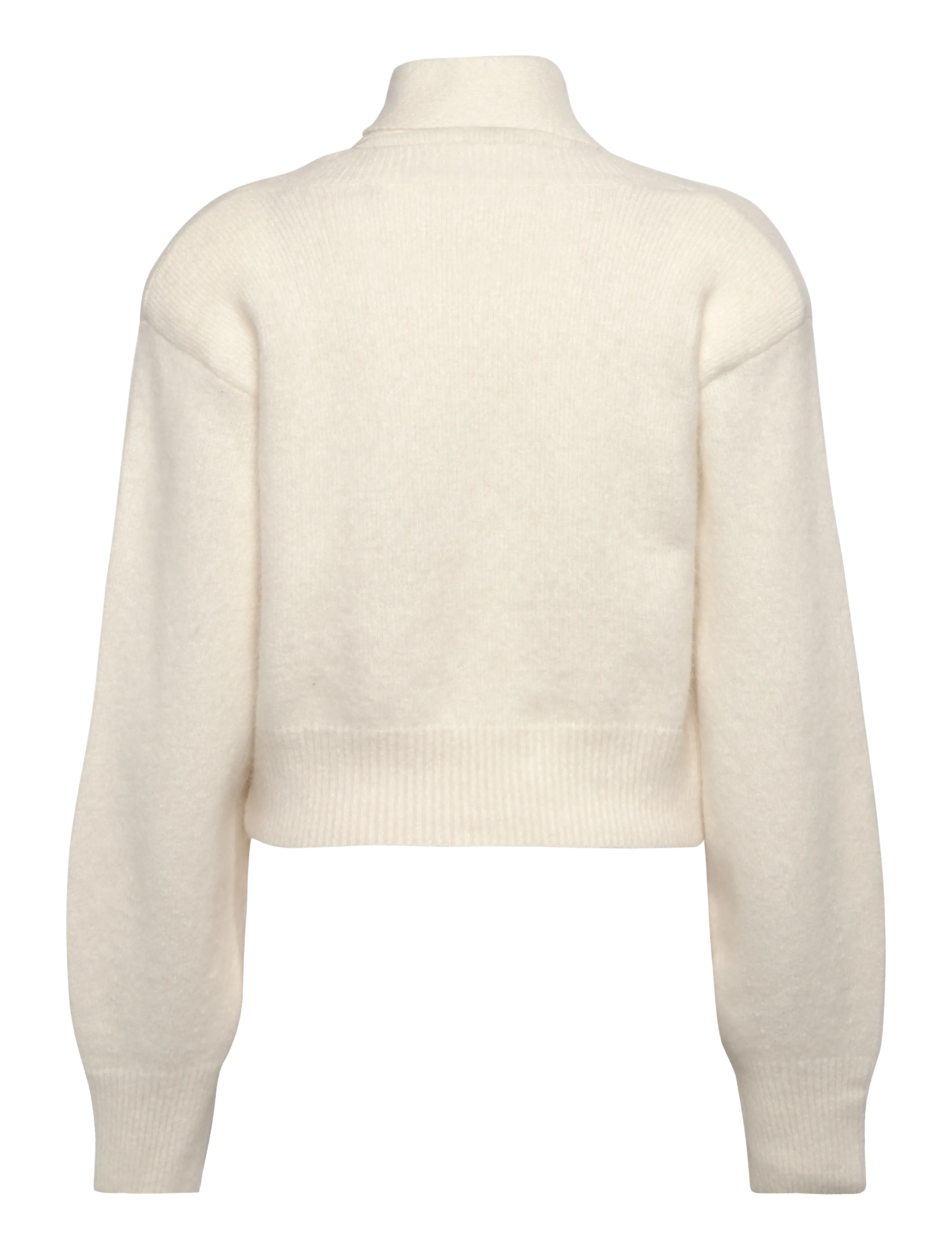 ROTATE - KNIT SCARF CARDIGAN - egret - 2