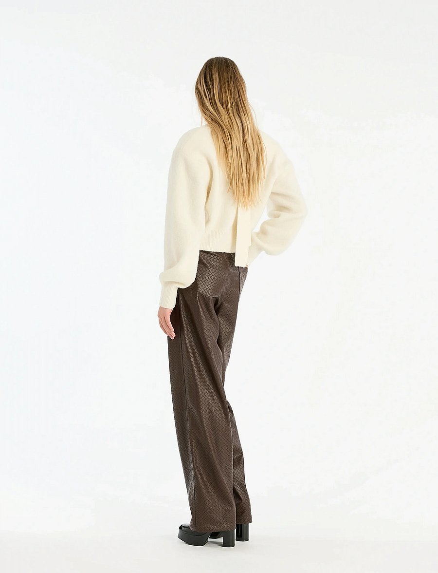 ROTATE - KNIT SCARF CARDIGAN - egret - 4
