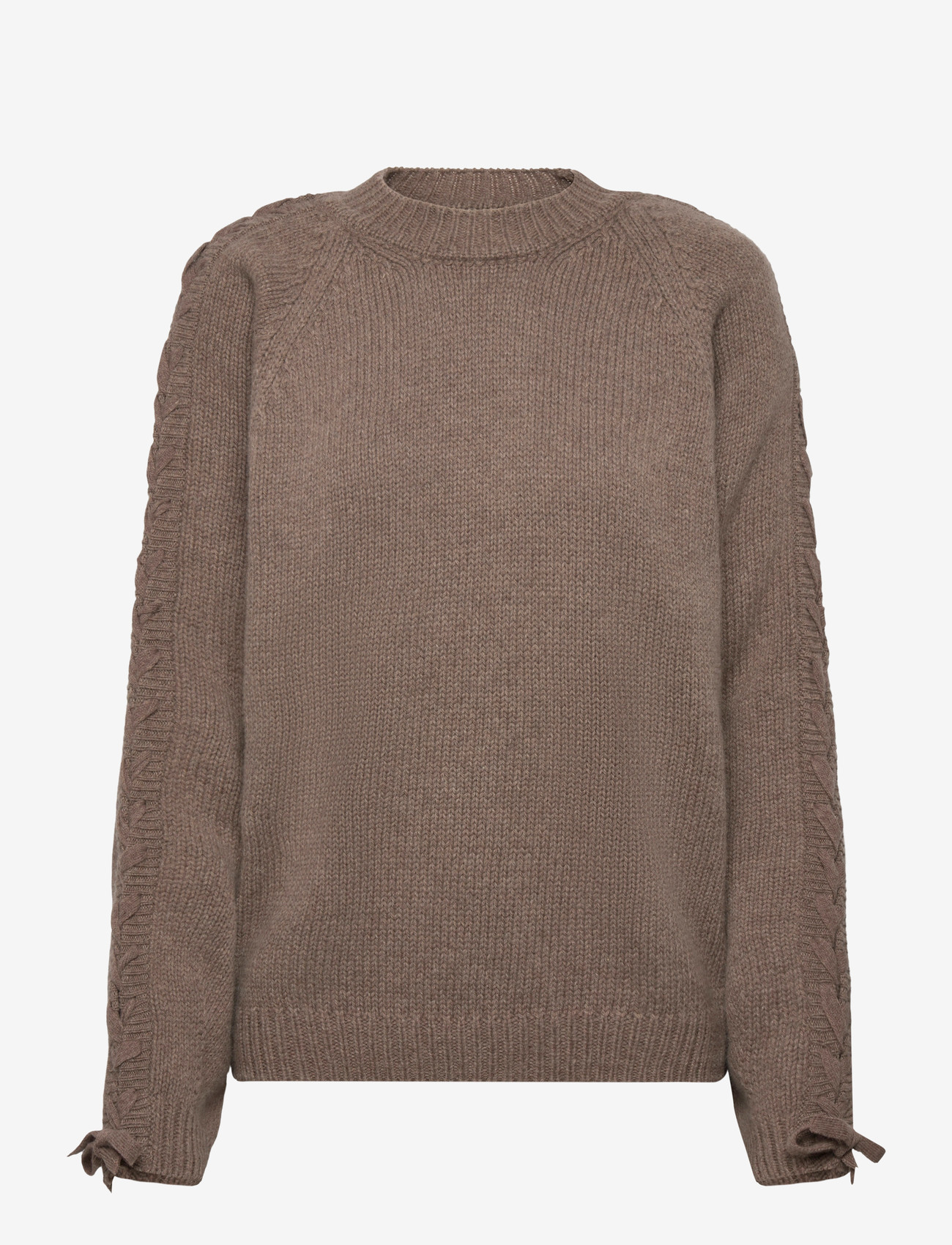 ROTATE - KNIT LACING JUMPER - cashmere - fossil - 0